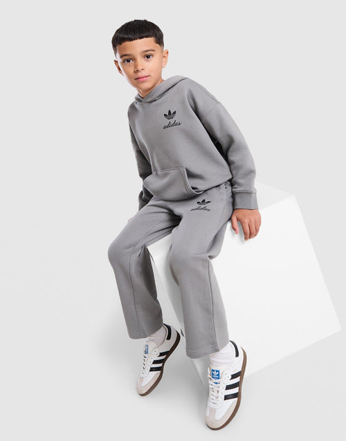 Script Overhead Wide Leg Tracksuit Children