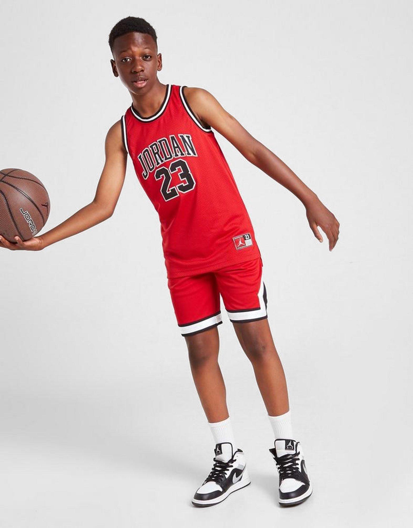 Red Jordan Signature 23 Logo Jersey Junior's - JD Sports Singapore