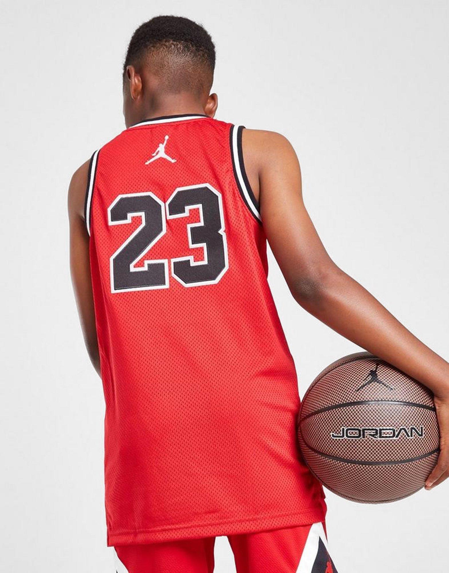 Red Jordan Signature 23 Logo Jersey Junior's - JD Sports Singapore