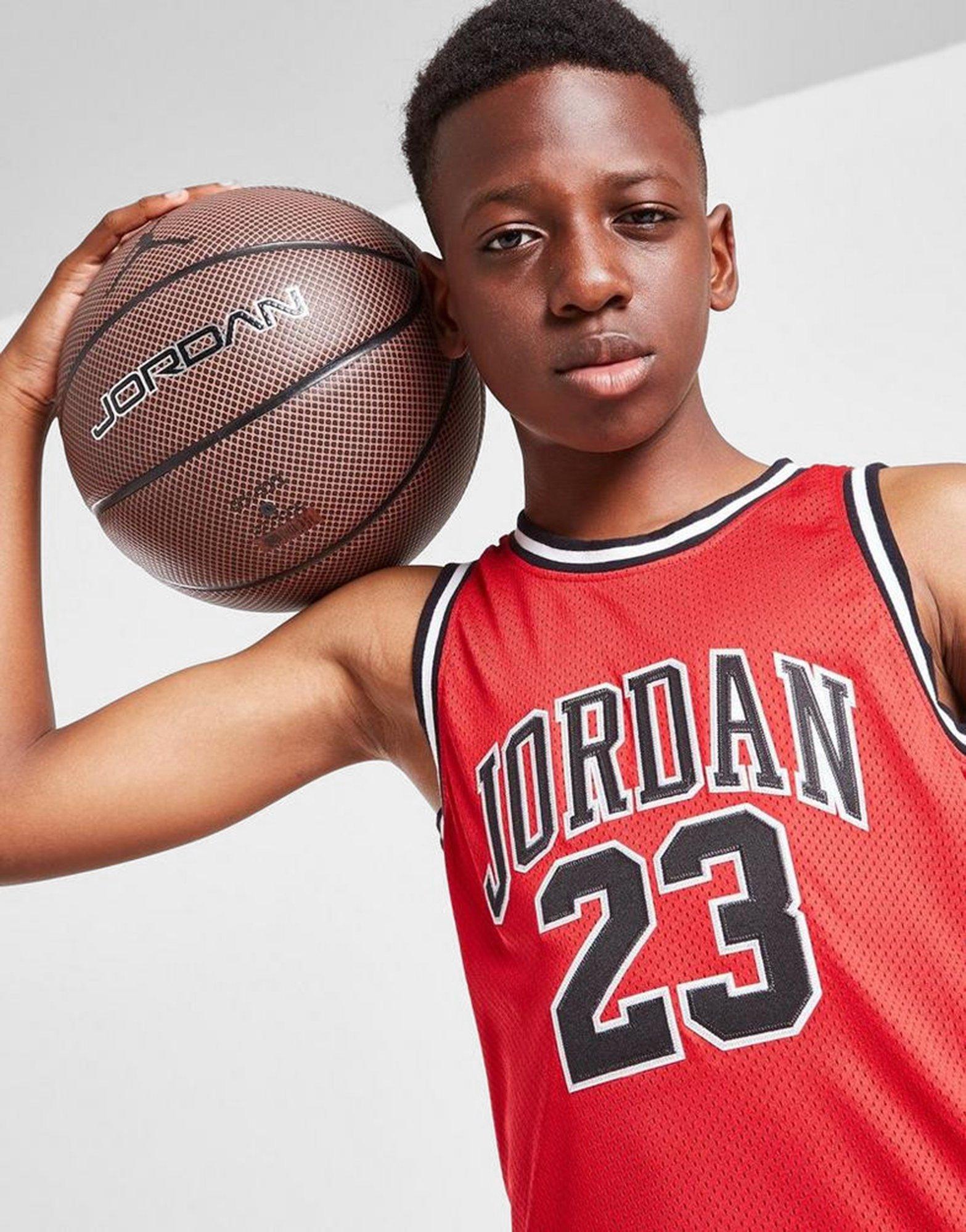 Red Jordan Signature 23 Logo Jersey Junior's - JD Sports Singapore