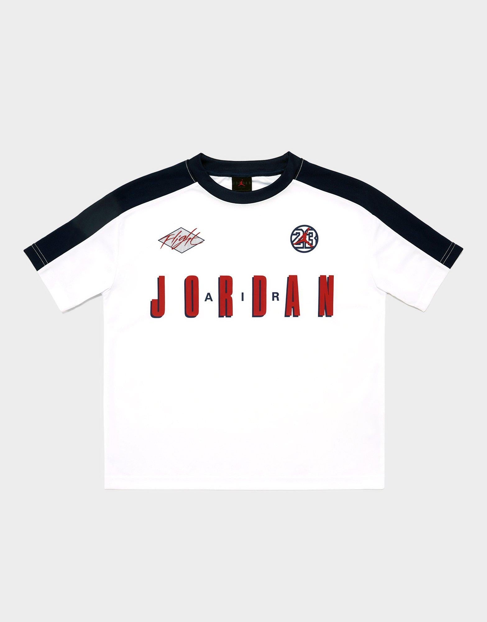 White Jordan Colorblock Short-Sleeve T-Shirt Junior's - JD Sports