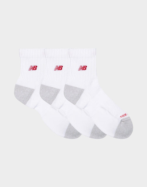 Active Premium Quarter-Cut 3 Pack Socks