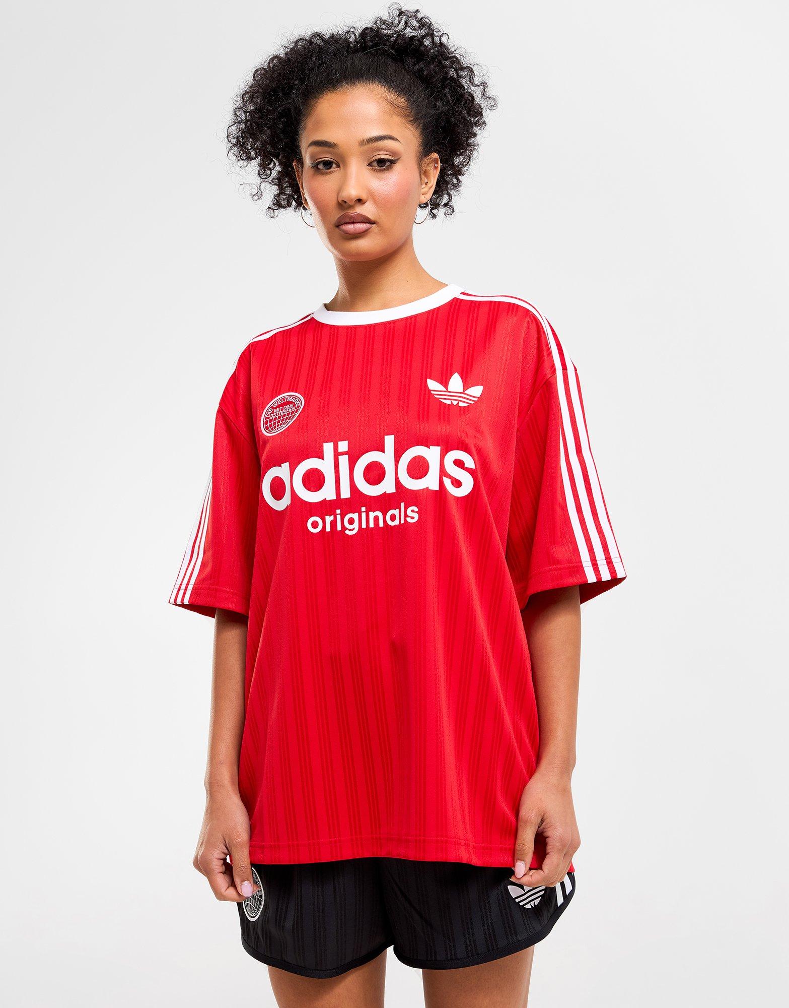 Red adidas Oversized T-Shirt - JD Sports Singapore