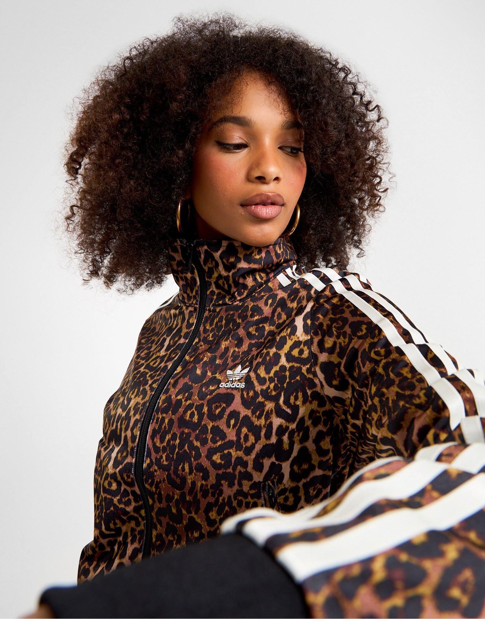 Multi adidas Firebird All Over Leopard Print Track Top - JD Sports