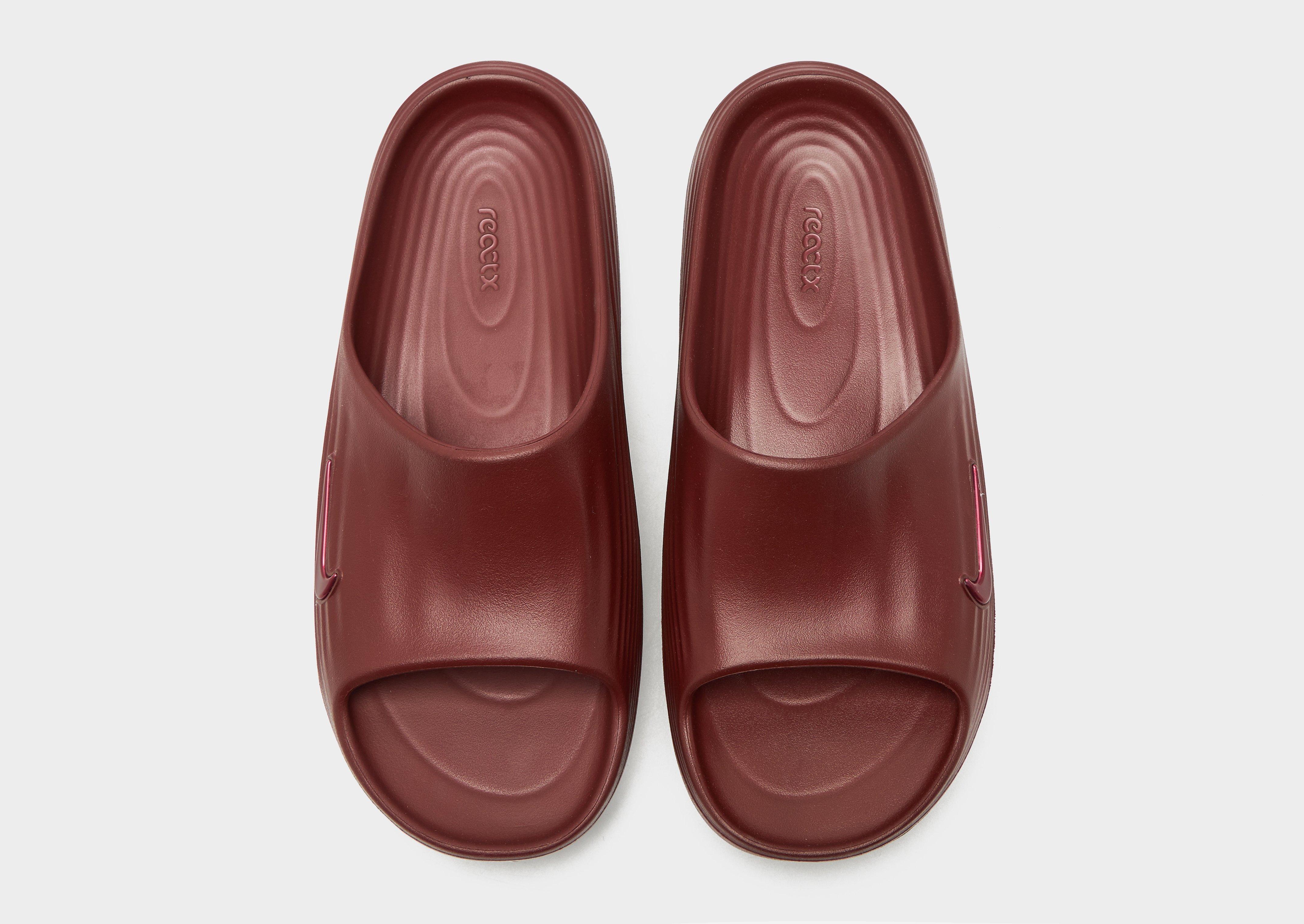 ②ND Red Nike ReactX Rejuven8 Slides - JD Sports Singapore
