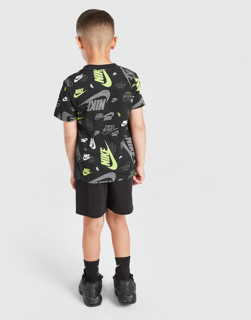 All Over Print Crew T-Shirt/Shorts Set Children's