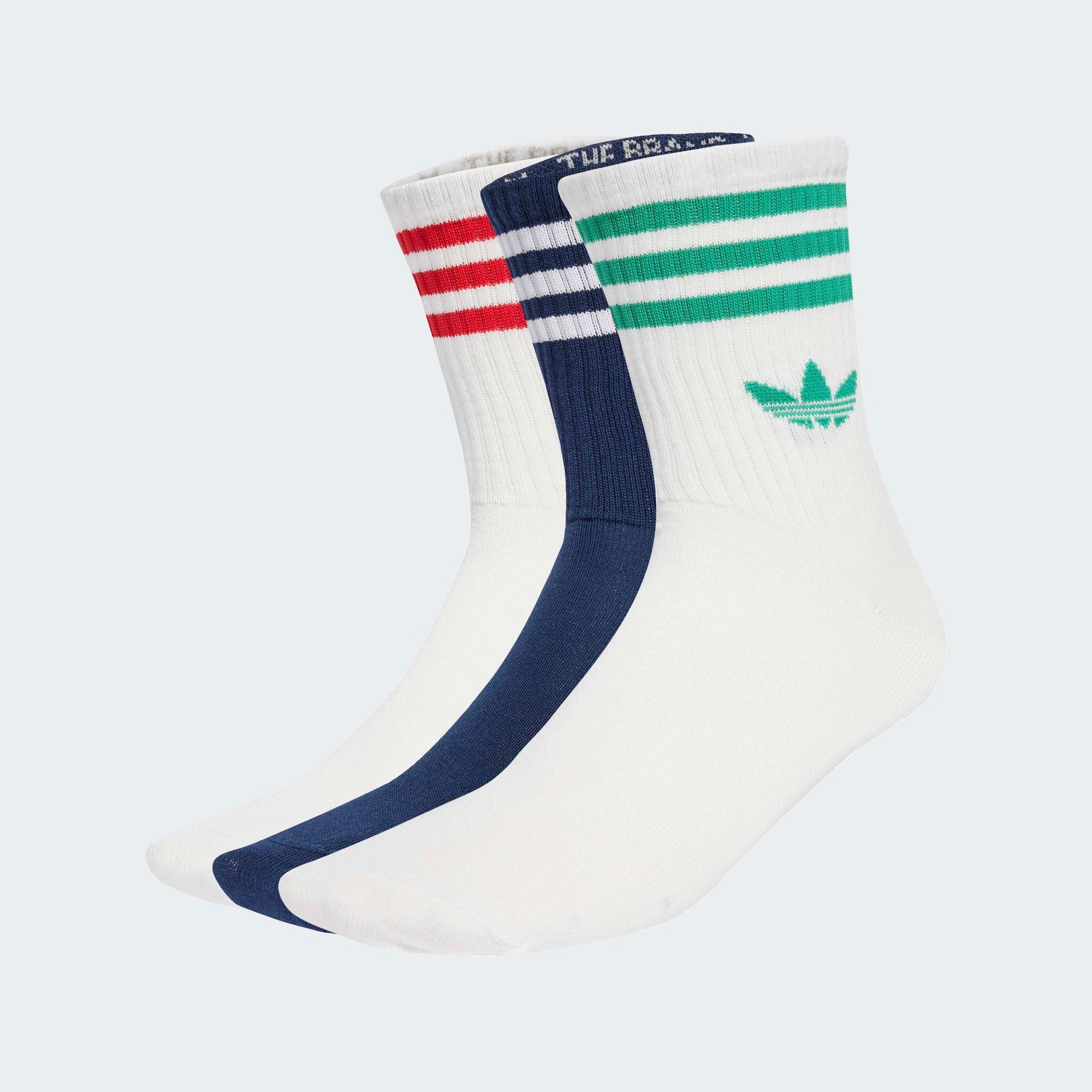 3-Stripes Crew Socks 3 Pairs