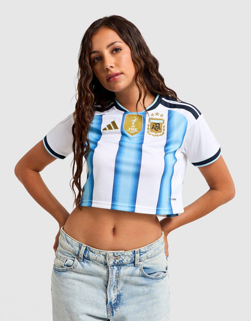 Argentina 26 Home Replica Cropped Jersey
