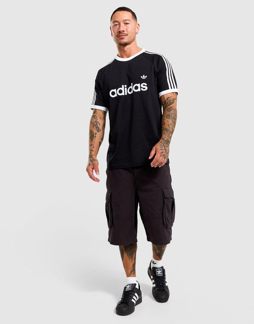 3-Stripes Slim Ringer T-Shirt