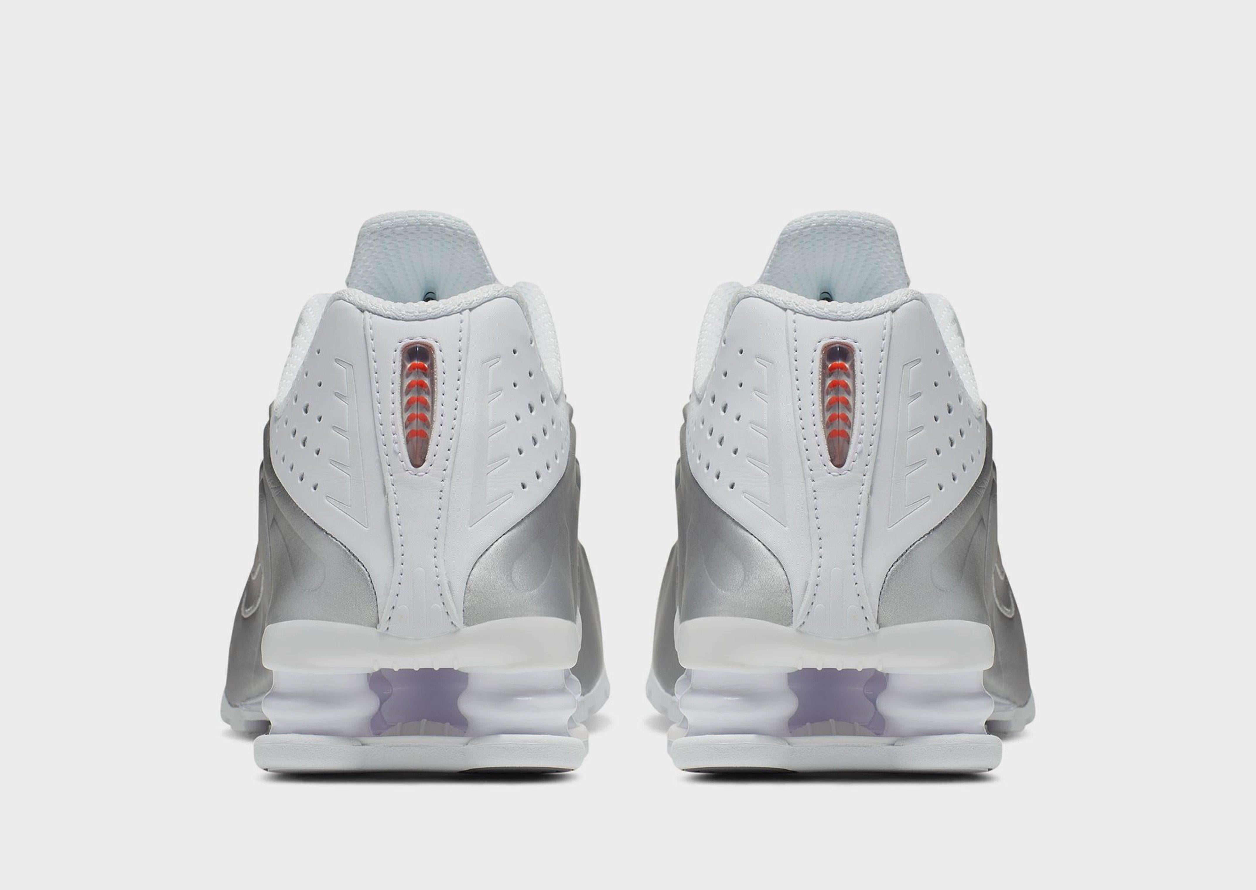 White Nike Shox R4 Women's - JD Sports Singapore