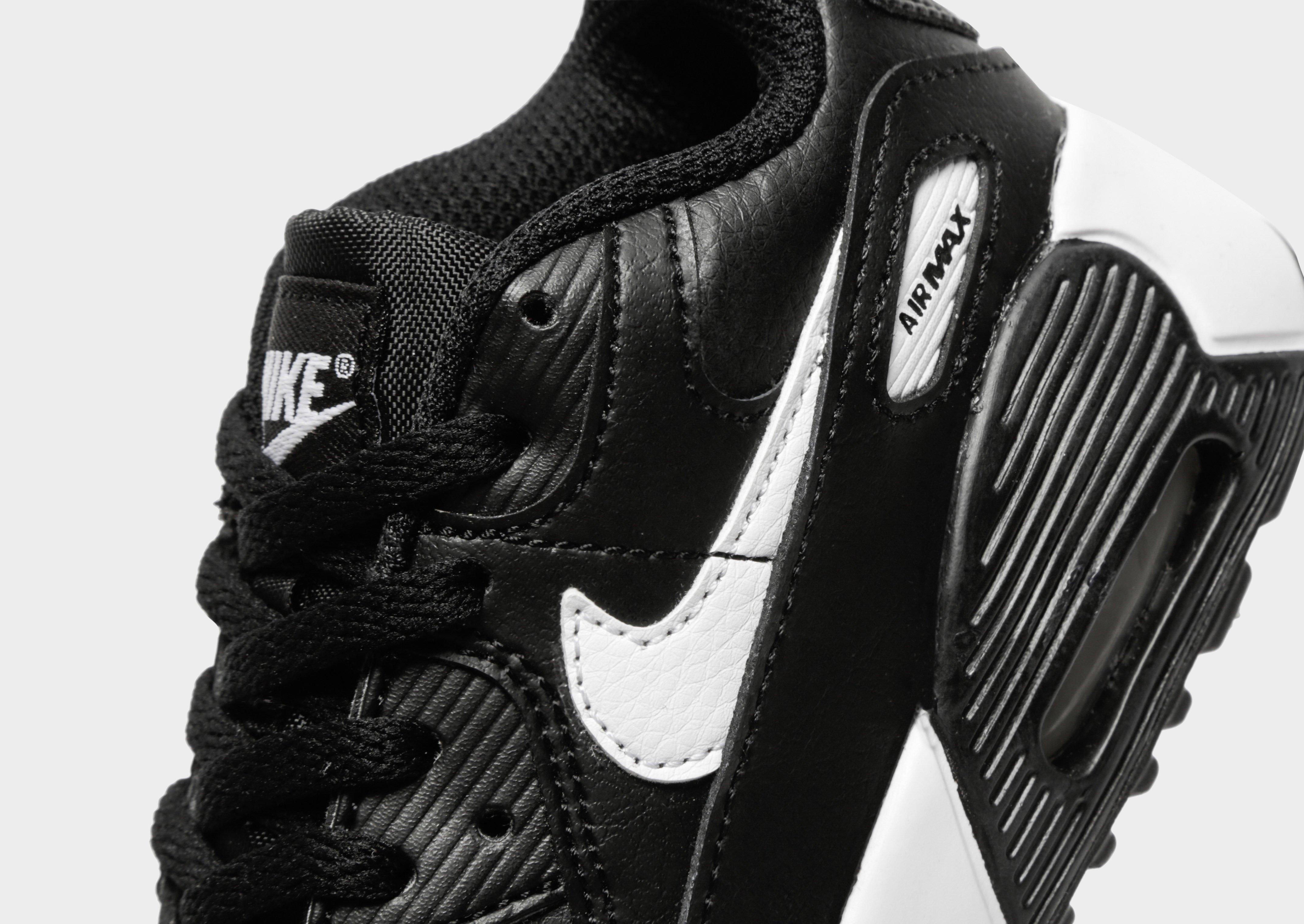Leather Air Max 90 Black And White Junior Black Nike Air Max 90
