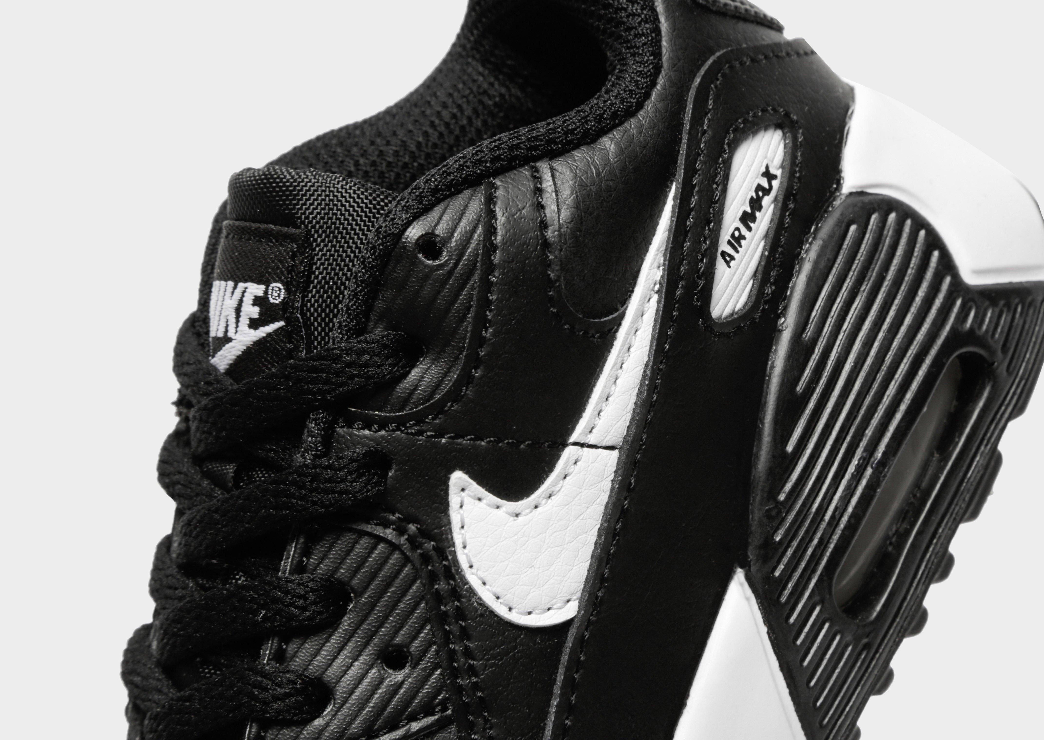 Leather Air Max 90 Black And White Junior Black Nike Air Max 90
