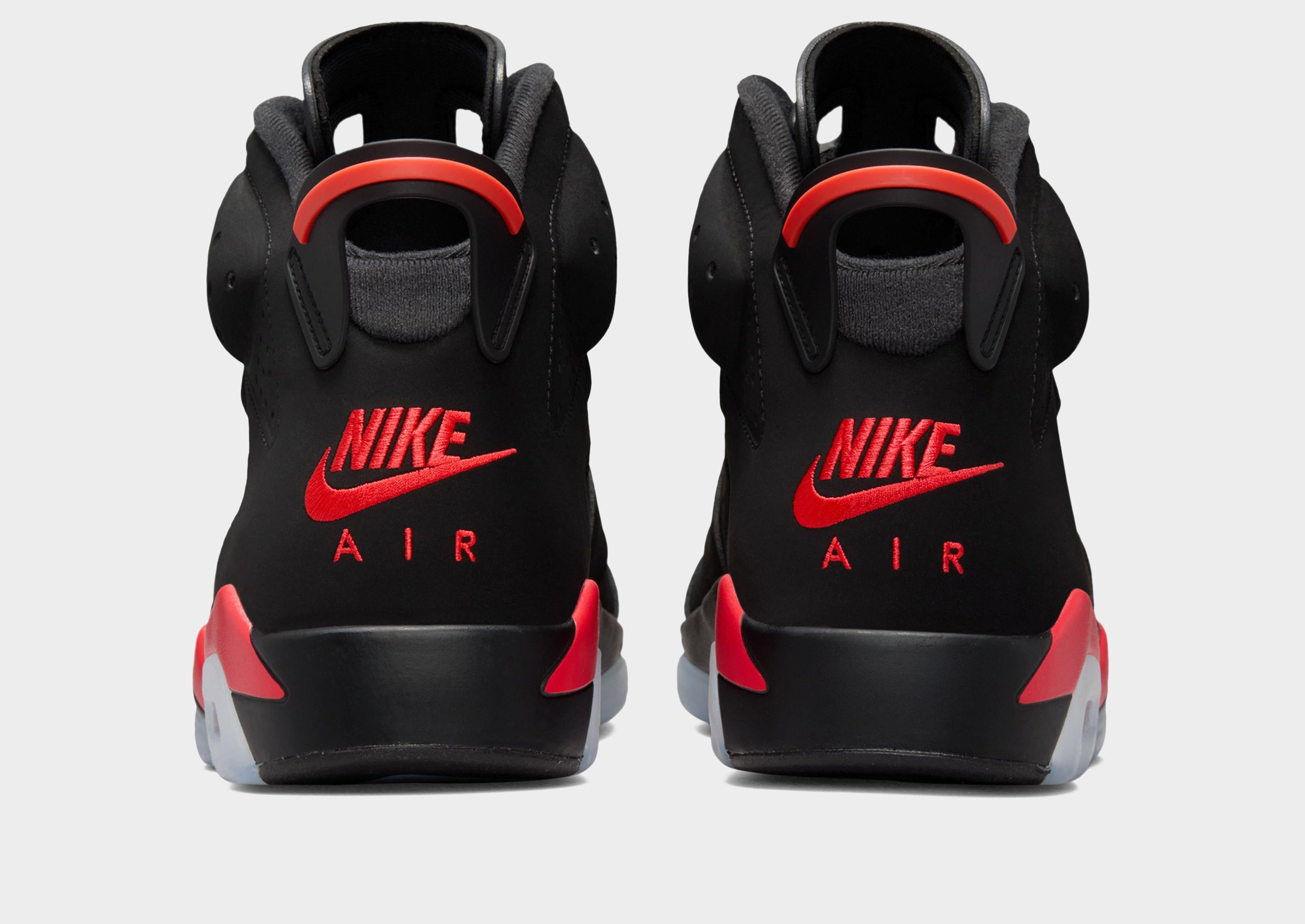 Black Jordan Air 6 Retro Infrared Salesman - JD Sports Singapore