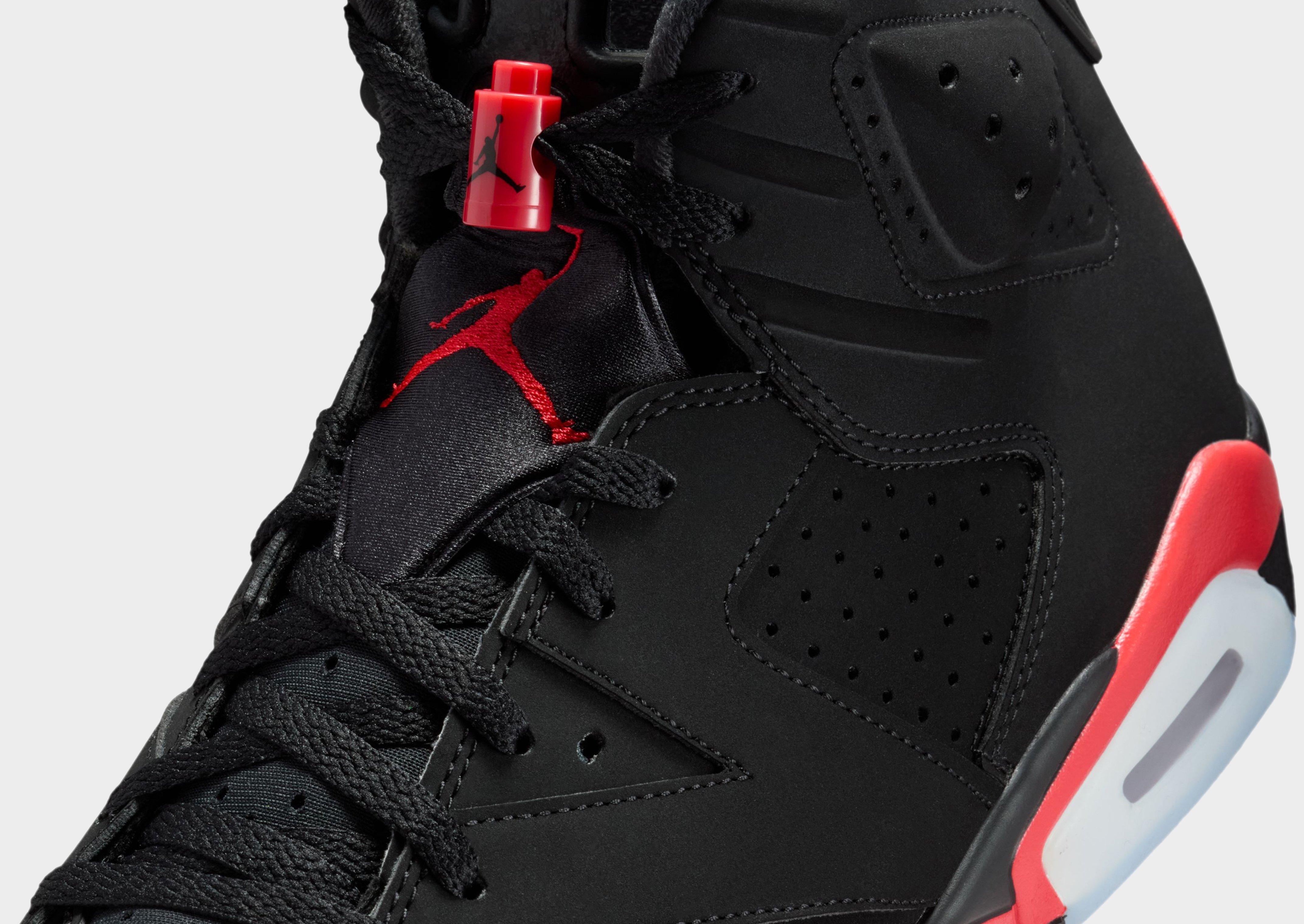 Black Jordan Air 6 Retro Infrared Salesman - JD Sports Singapore