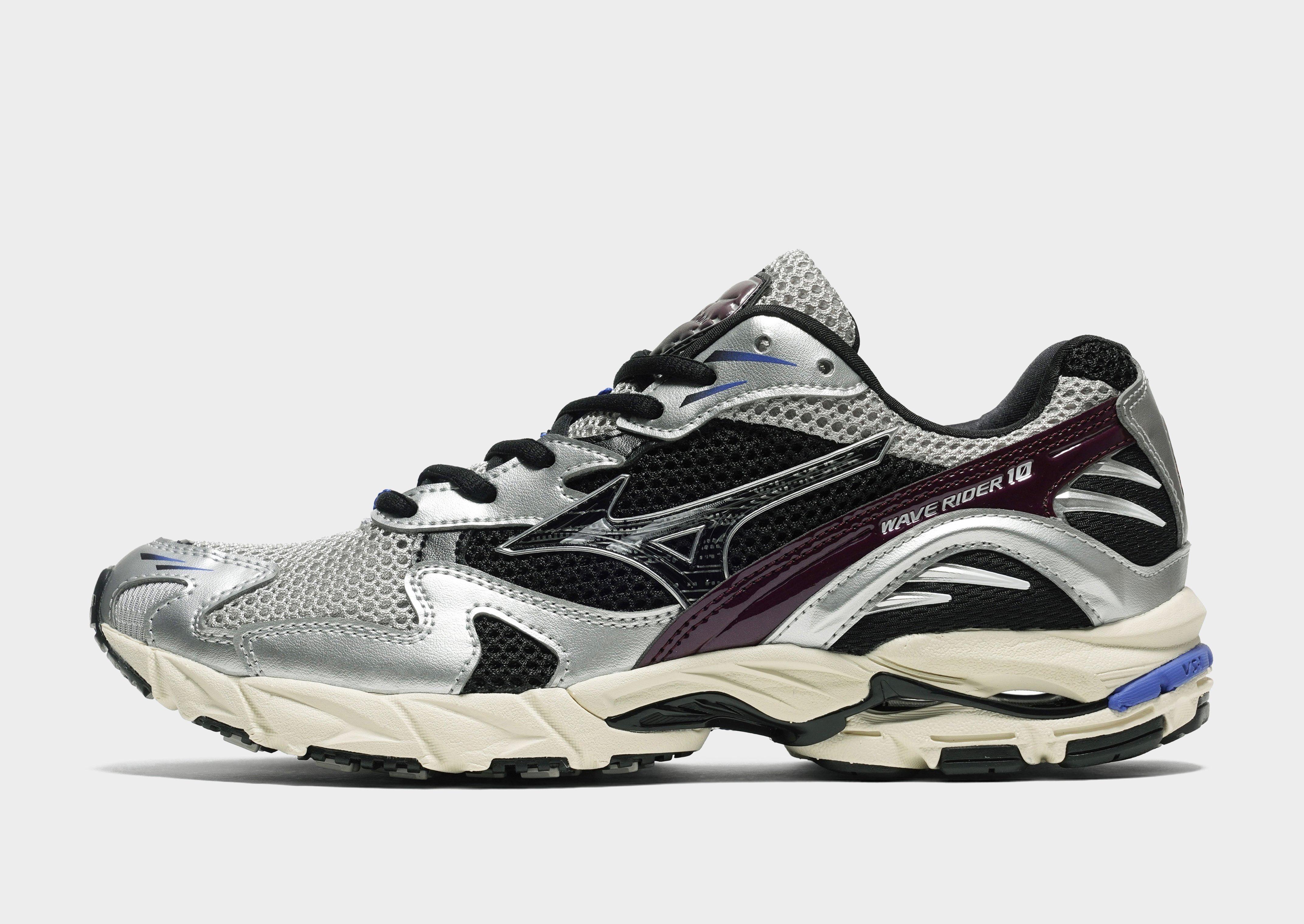Grey Mizuno Wave Rider 10 - JD Sports Singapore