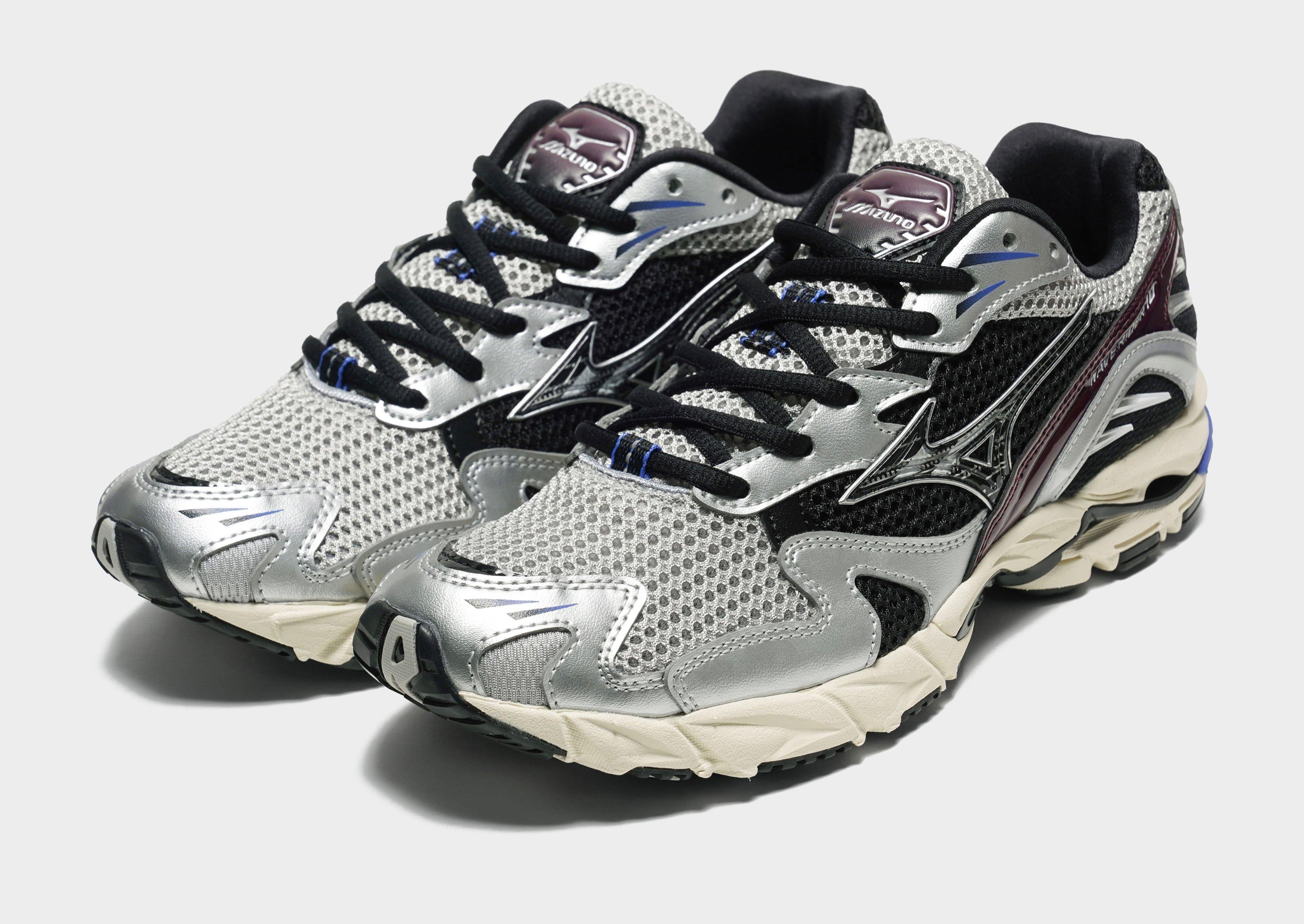 Mizuno Wave Rider ダークグレー テニスシューズ Grey Mizuno Wave Rider 10 - JD Sports Singapore