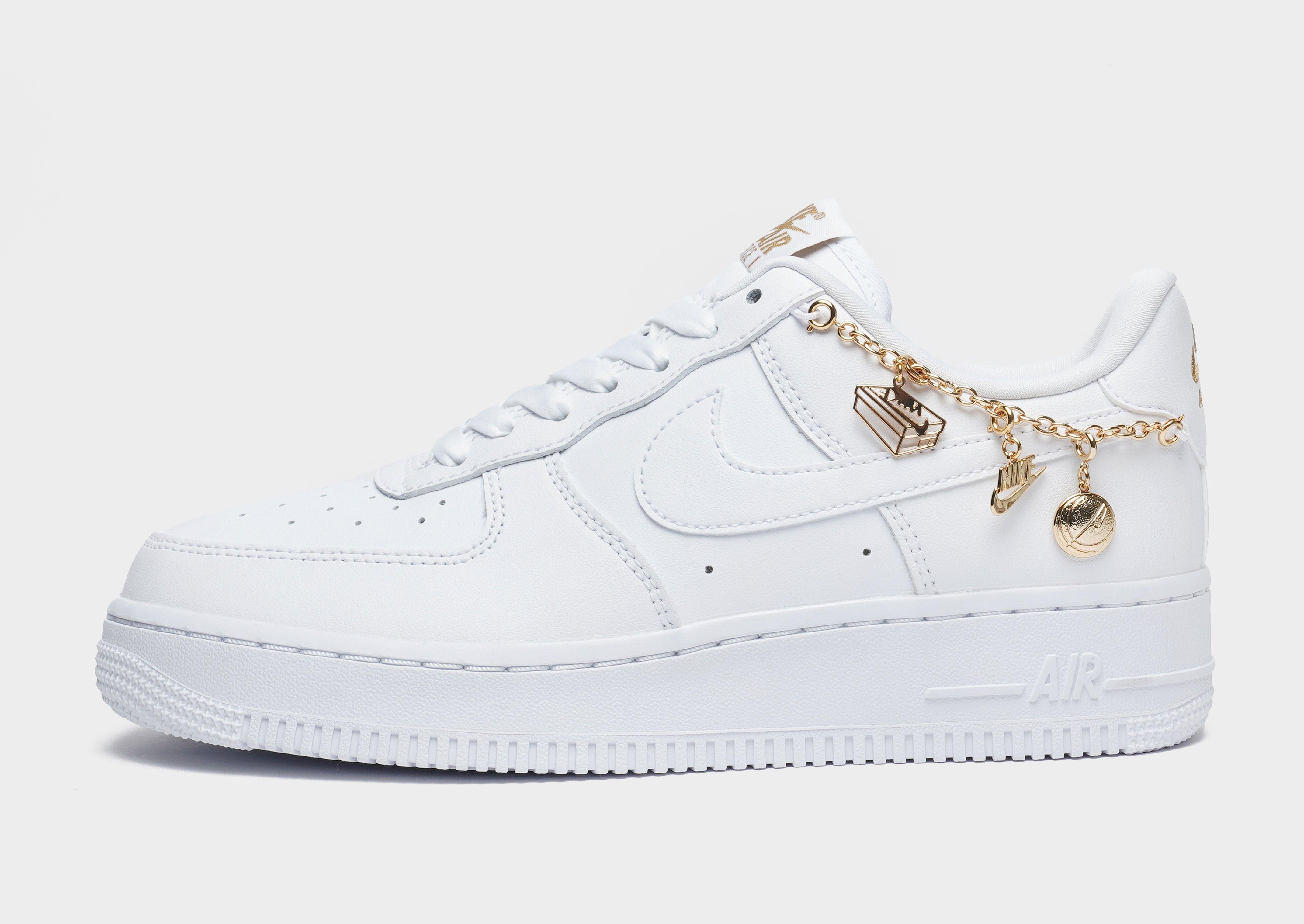 white and gold air force 1 women's