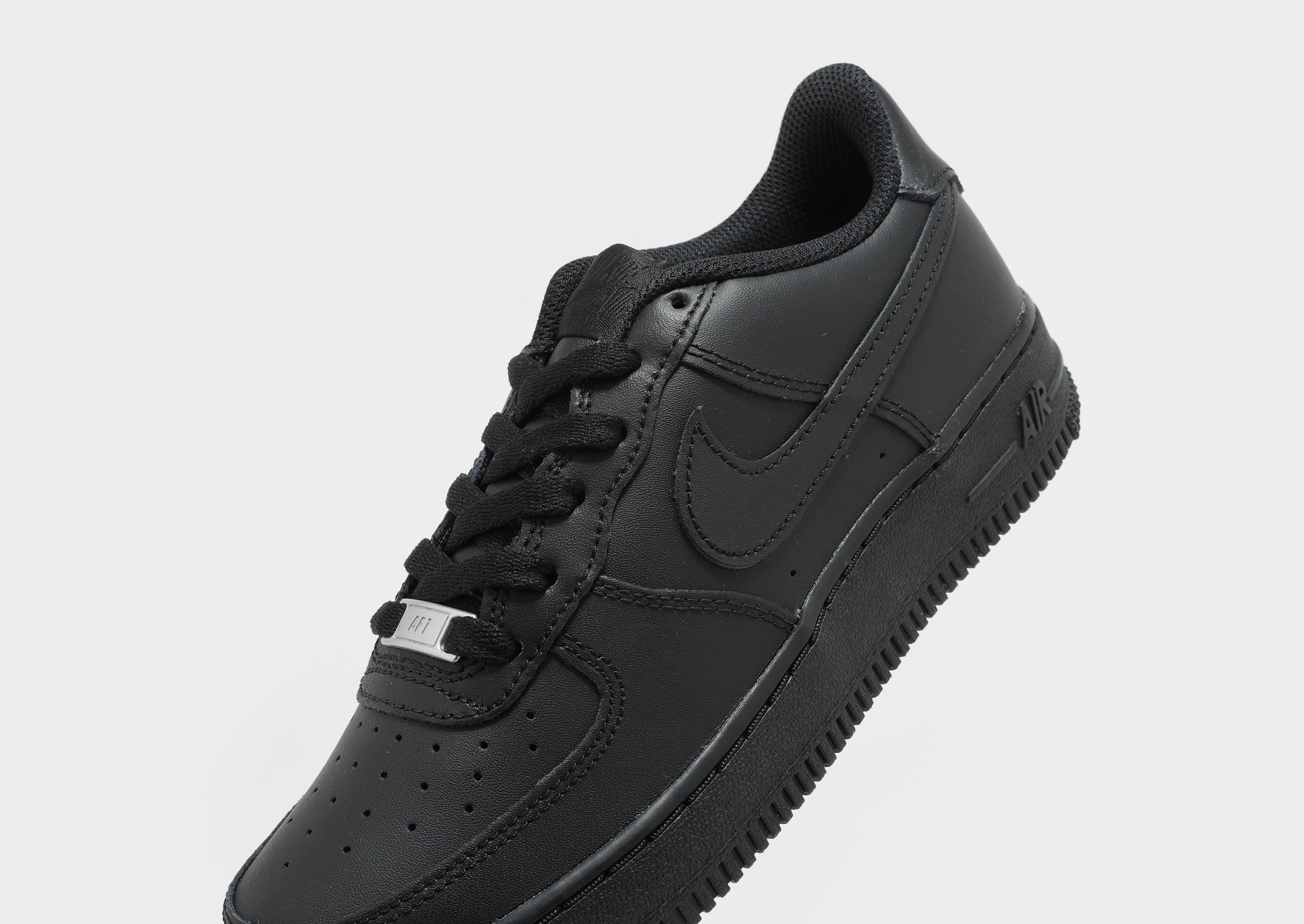 black air force ones junior