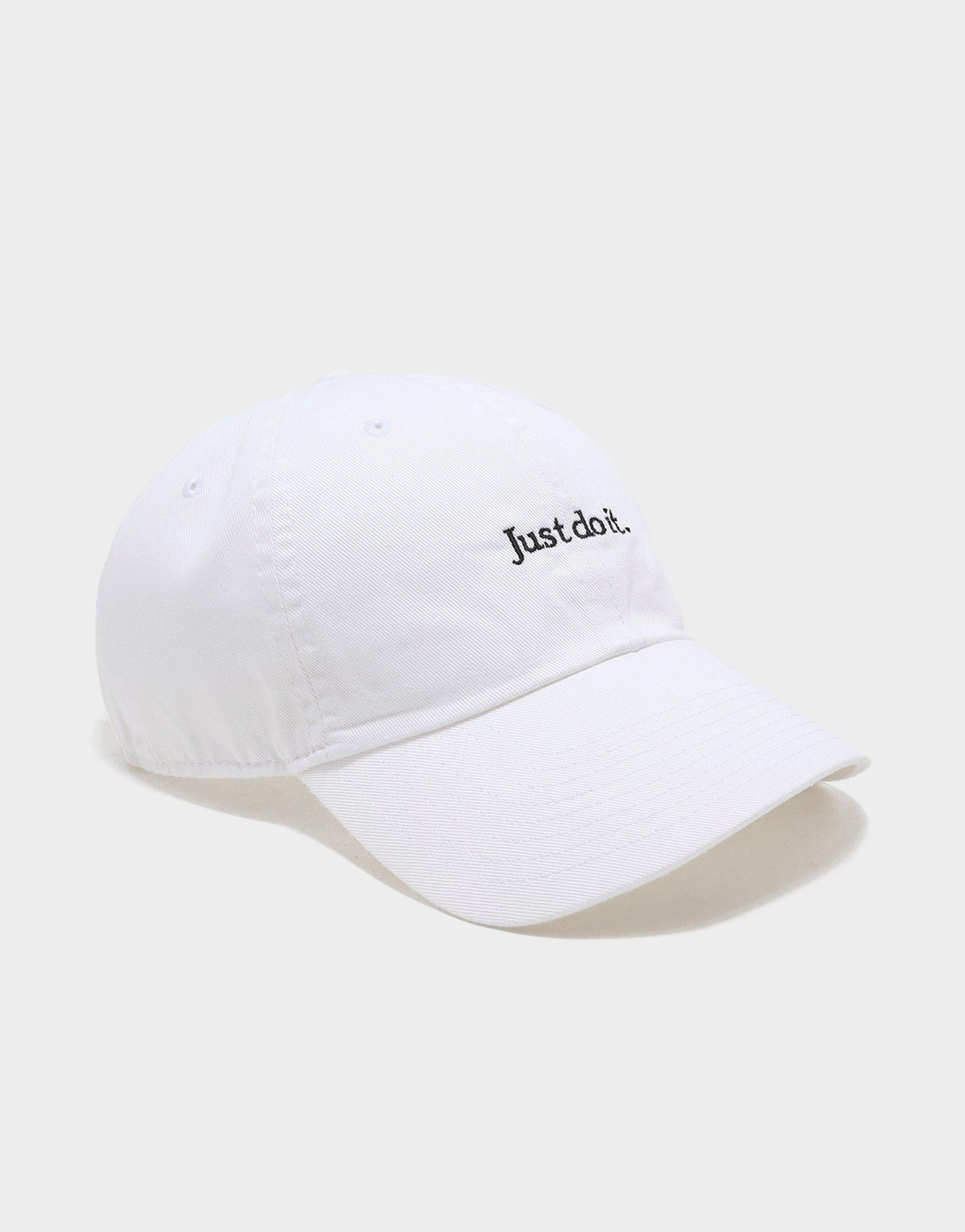 nike just do it cap white