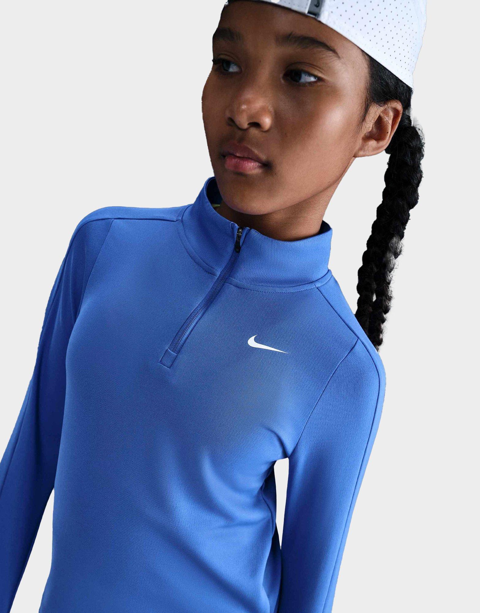 nike long sleeve top blue