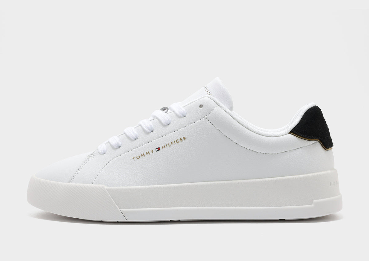 Logo Leather Court Trainers