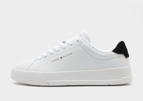Logo Leather Court Trainers