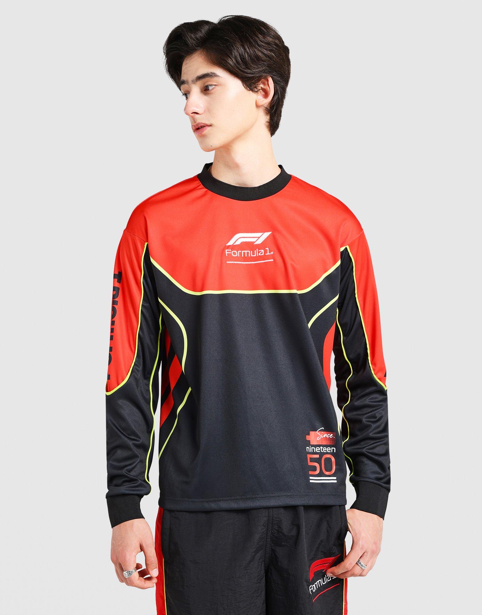 Cut & Sew Long Sleeve Mesh Jersey