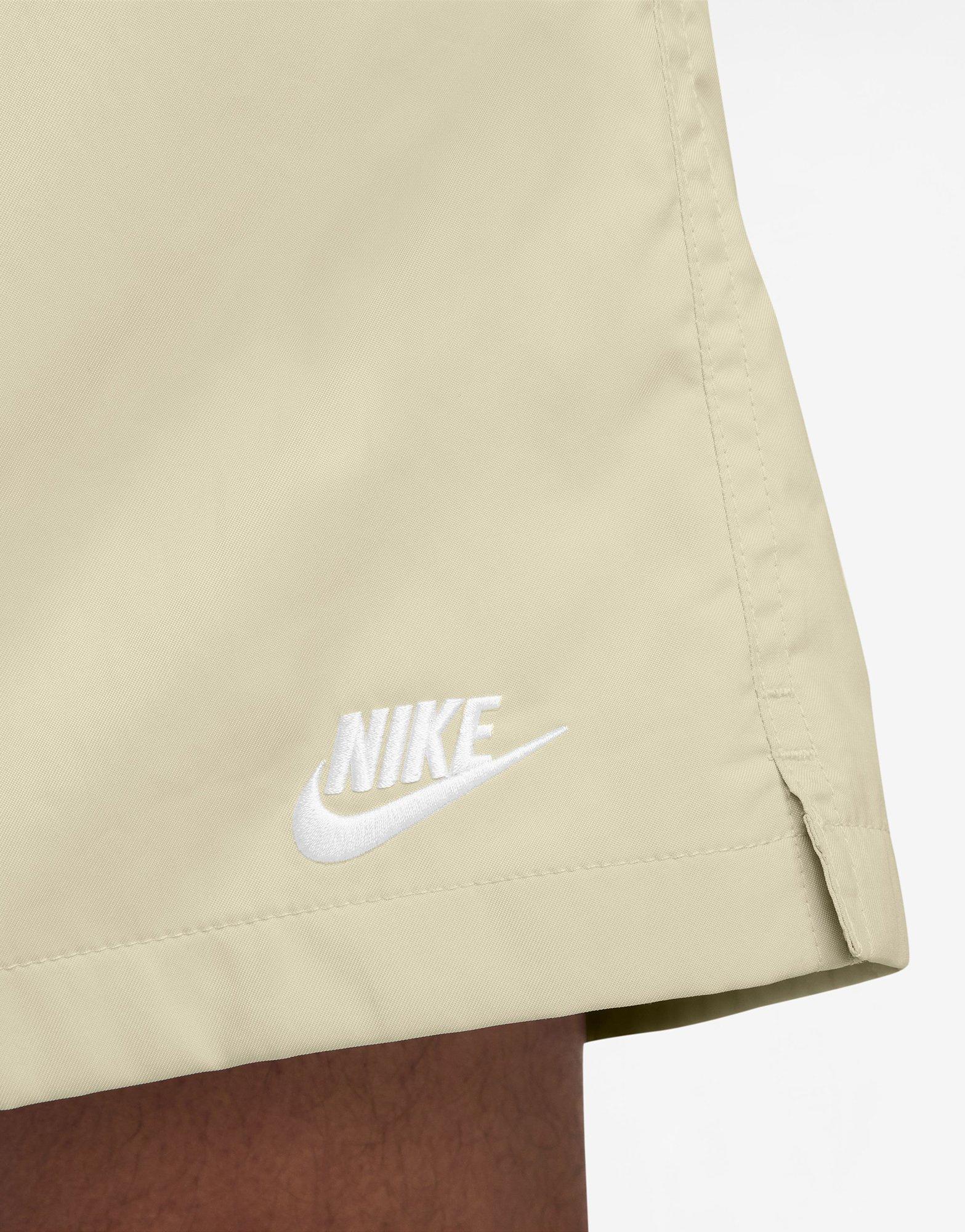 nike woven shorts light cream