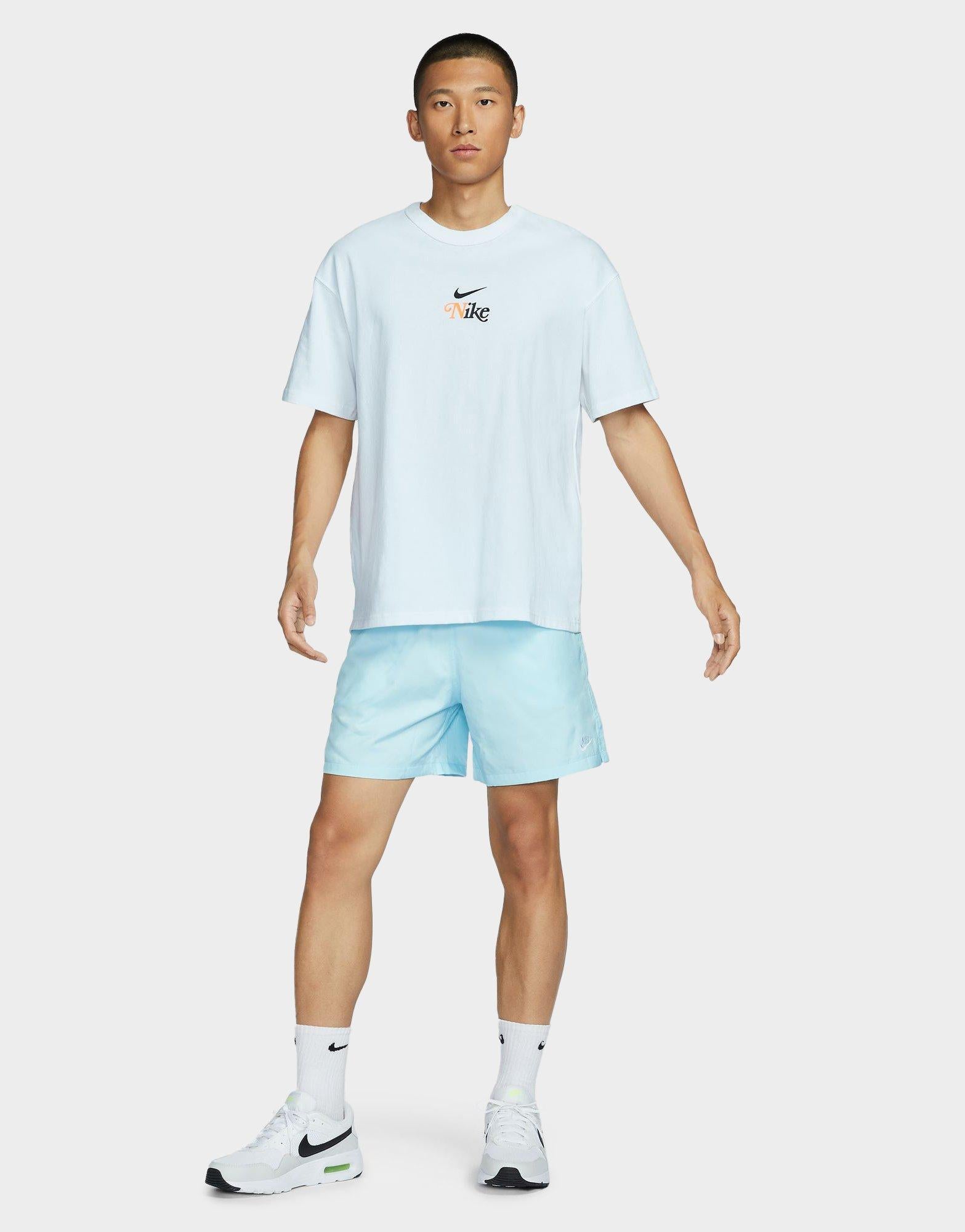 nike club essentials woven flow shorts blue