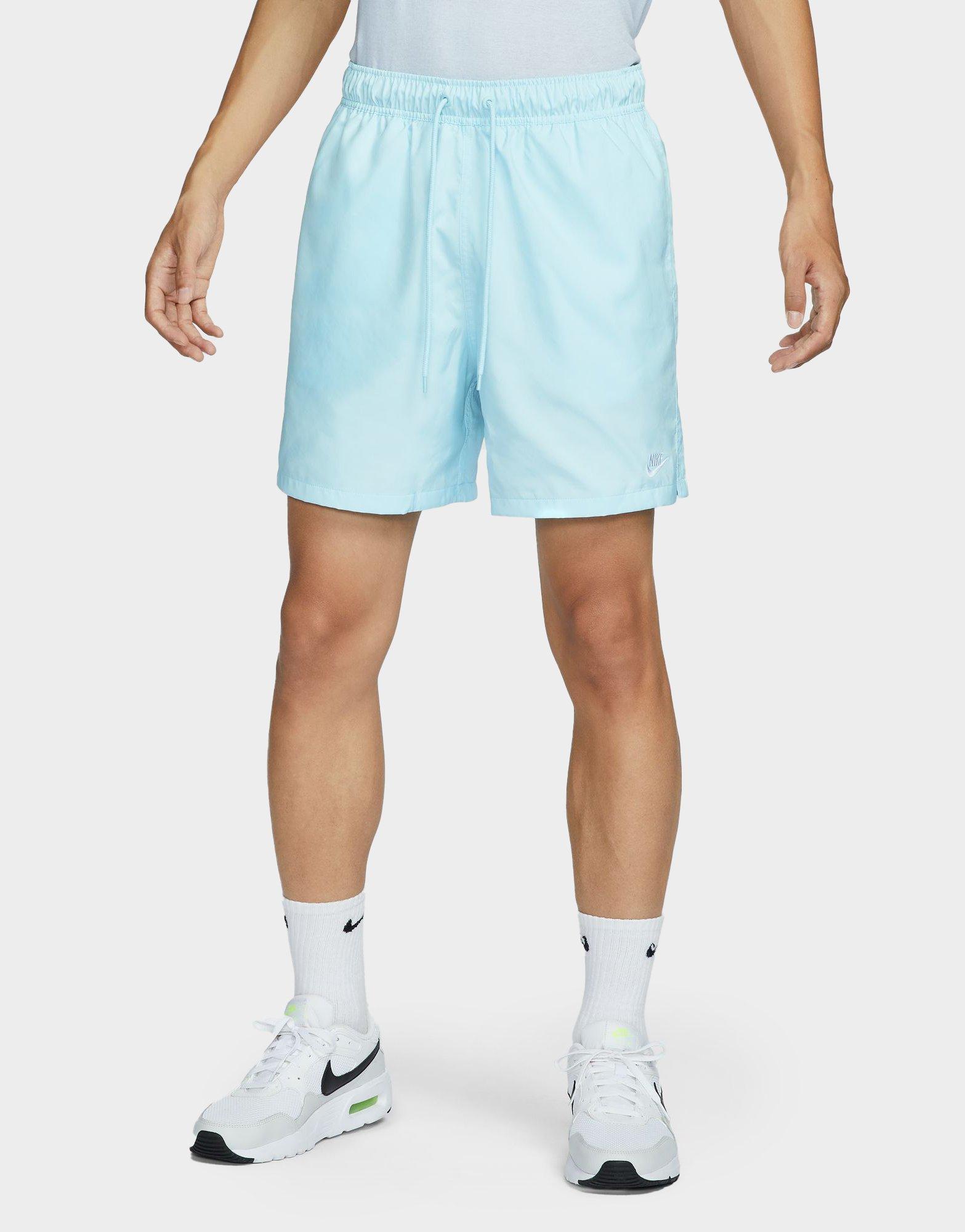 nike club essentials woven flow shorts blue