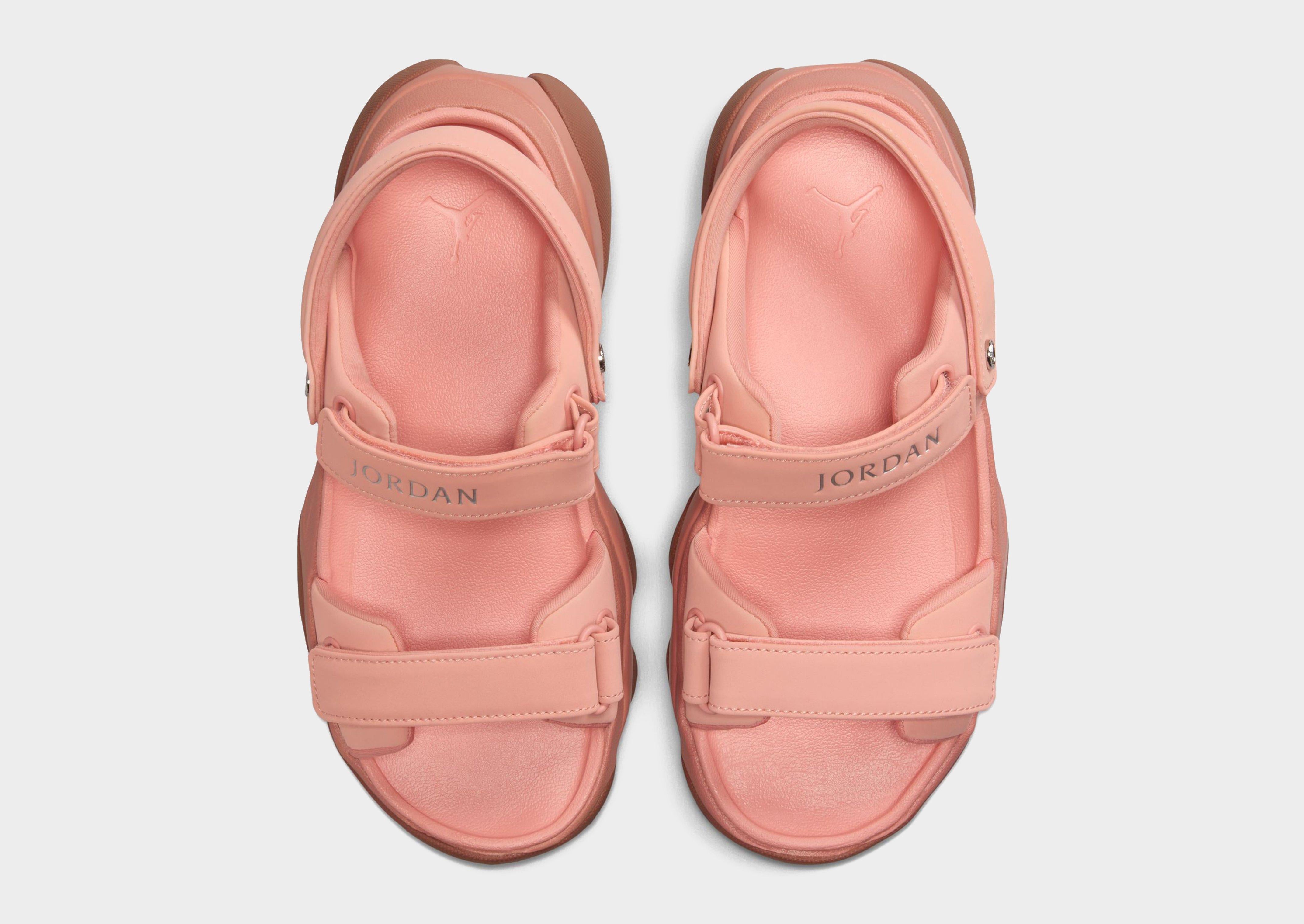 jordan pink sandals