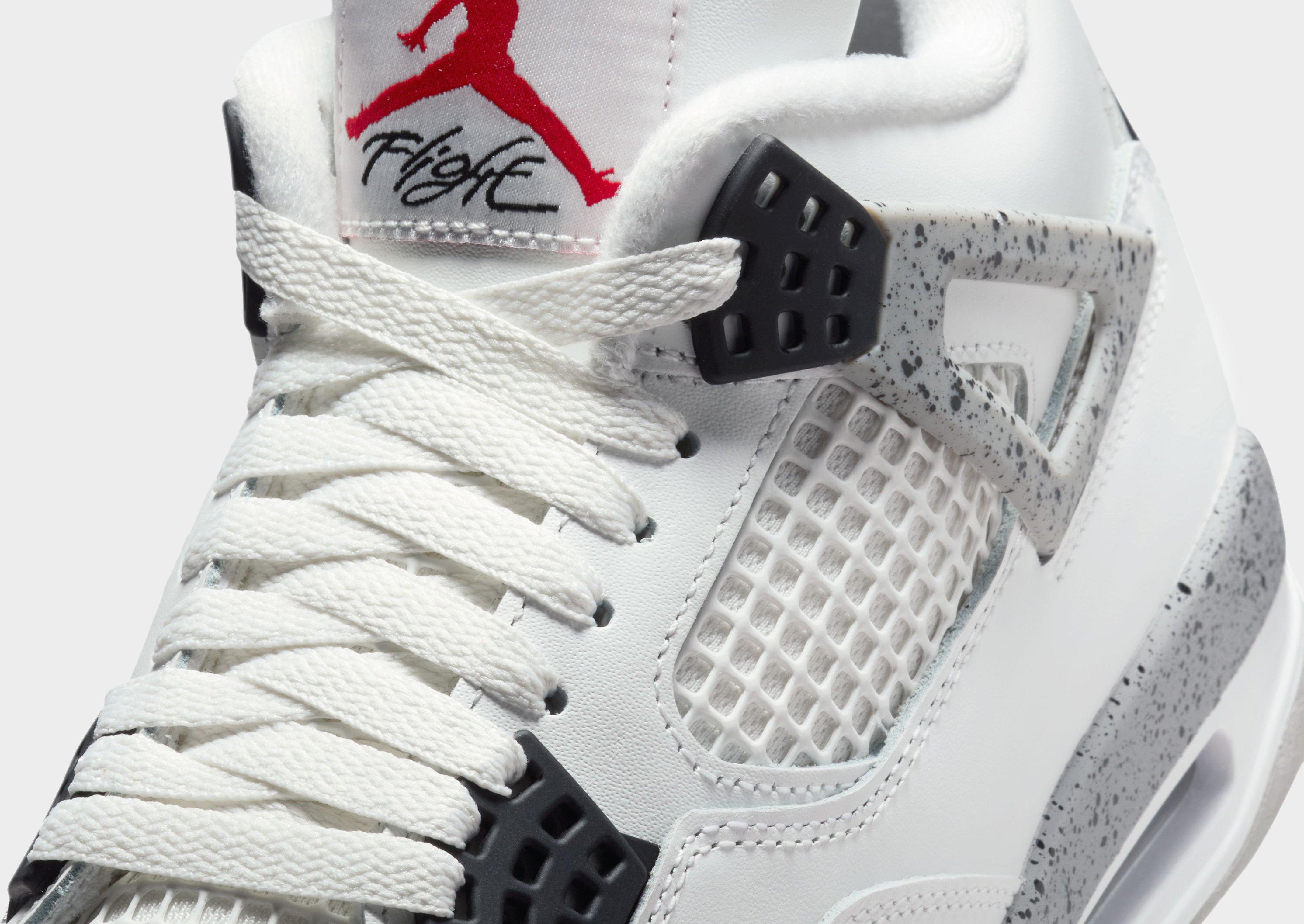 White Jordan Air 4 Retro - JD Sports Singapore