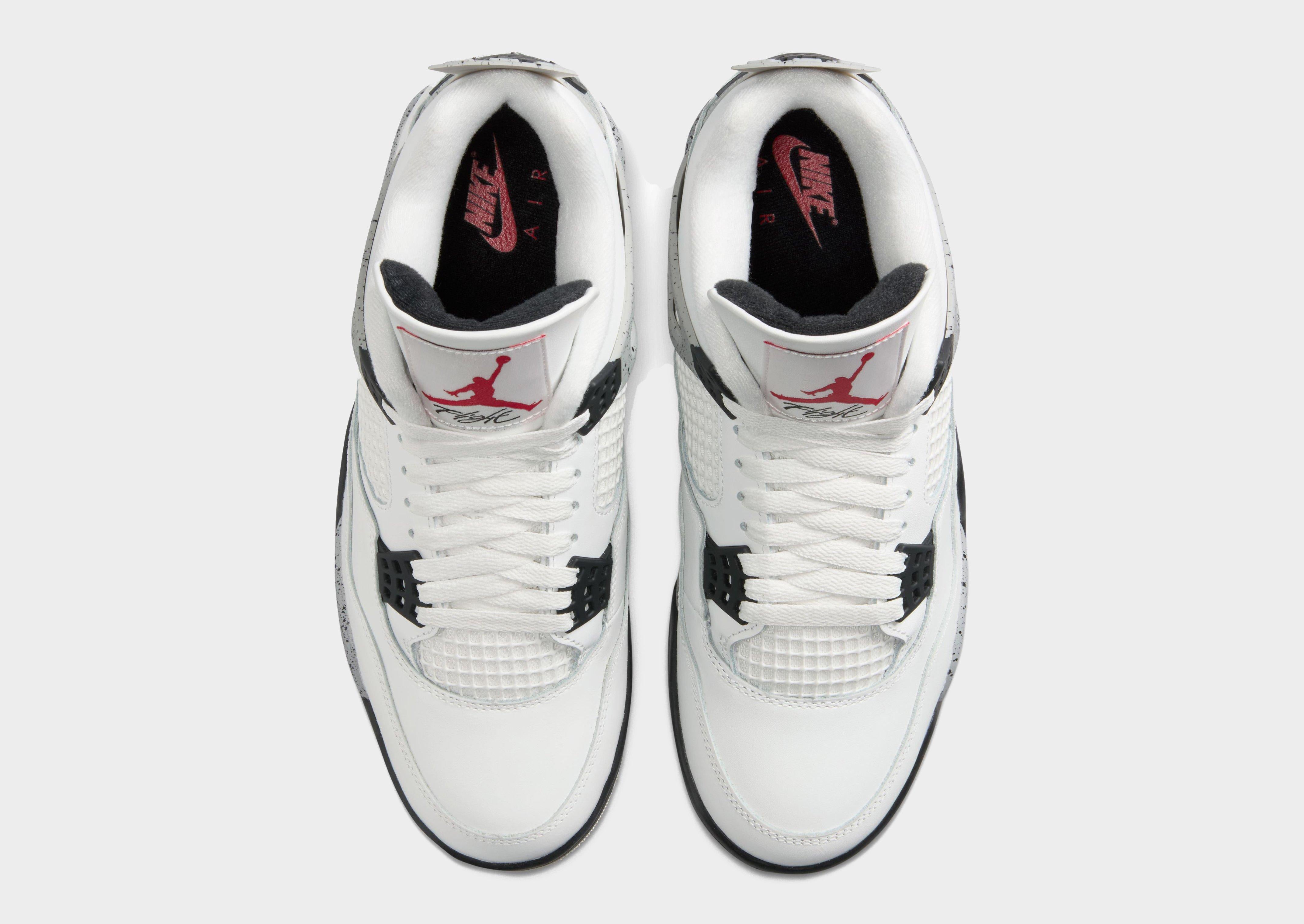 White Jordan Air 4 Retro - JD Sports Singapore