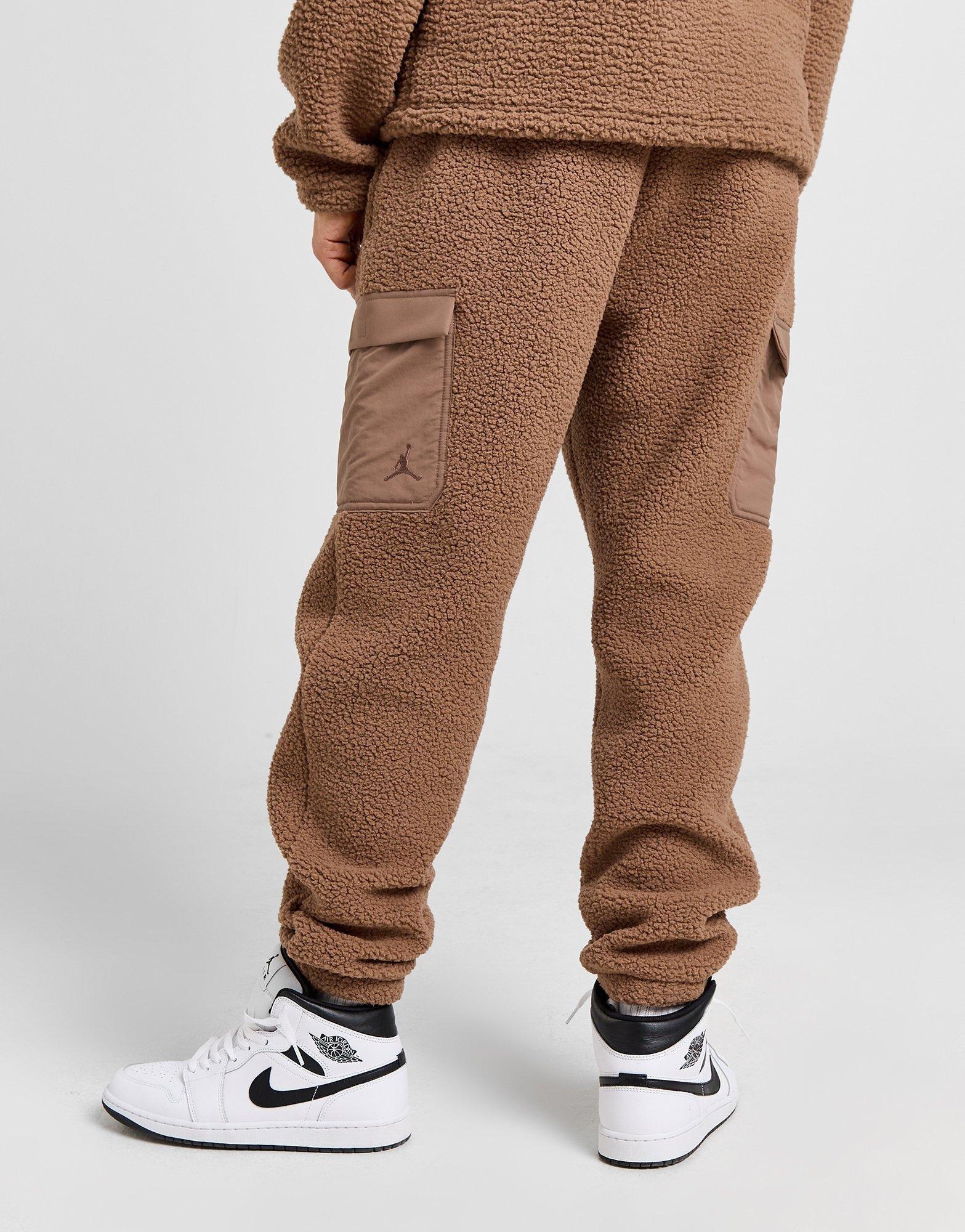 Brown Jordan Flight Sherpa Joggers - JD Sports Singapore
