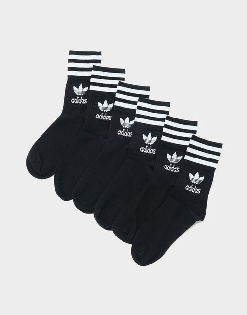 Mid-Cut Crew Socks 3 Pairs
