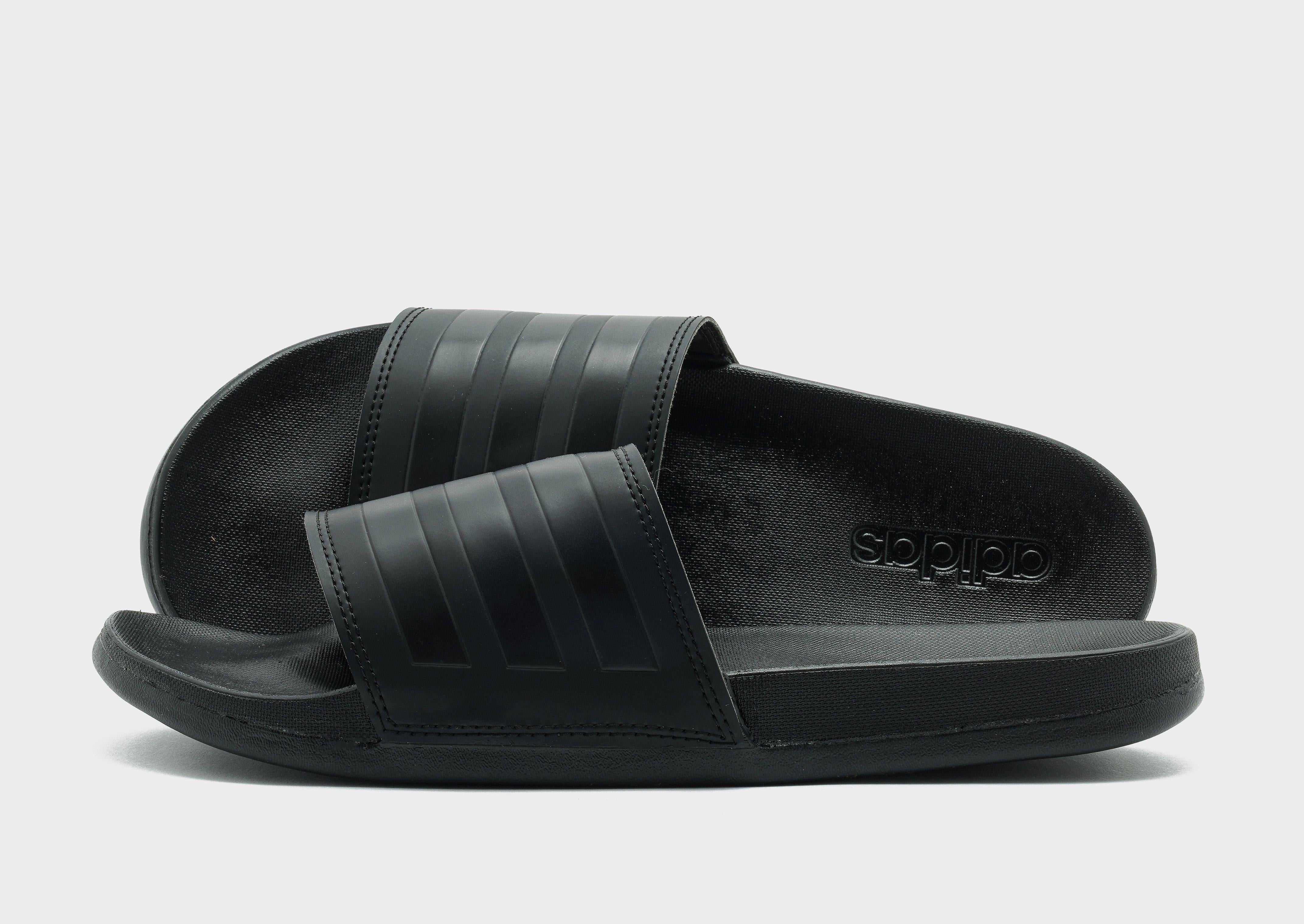 Black adidas Adilette Comfort Slides JD Sports Singapore