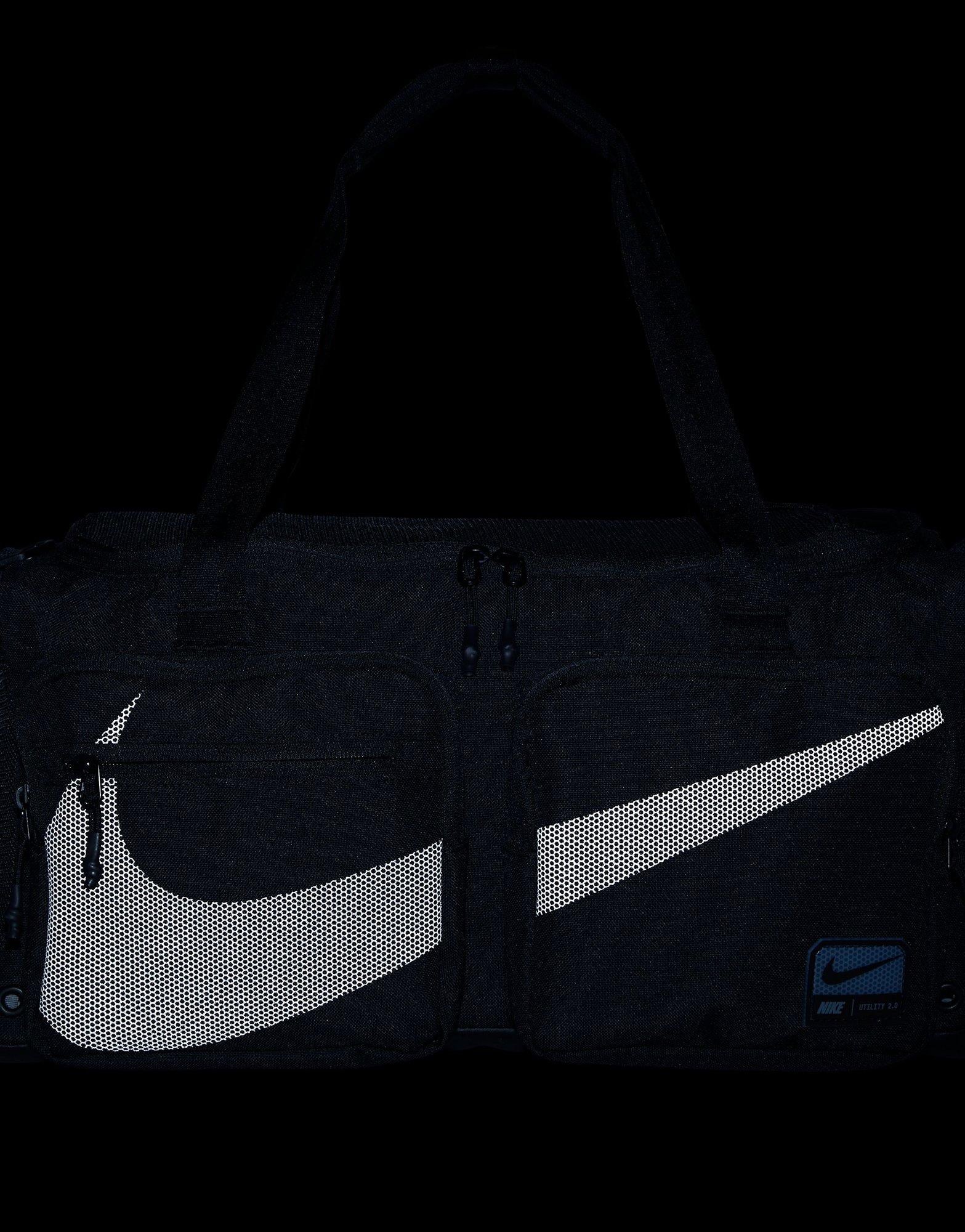 nike black utility duffel