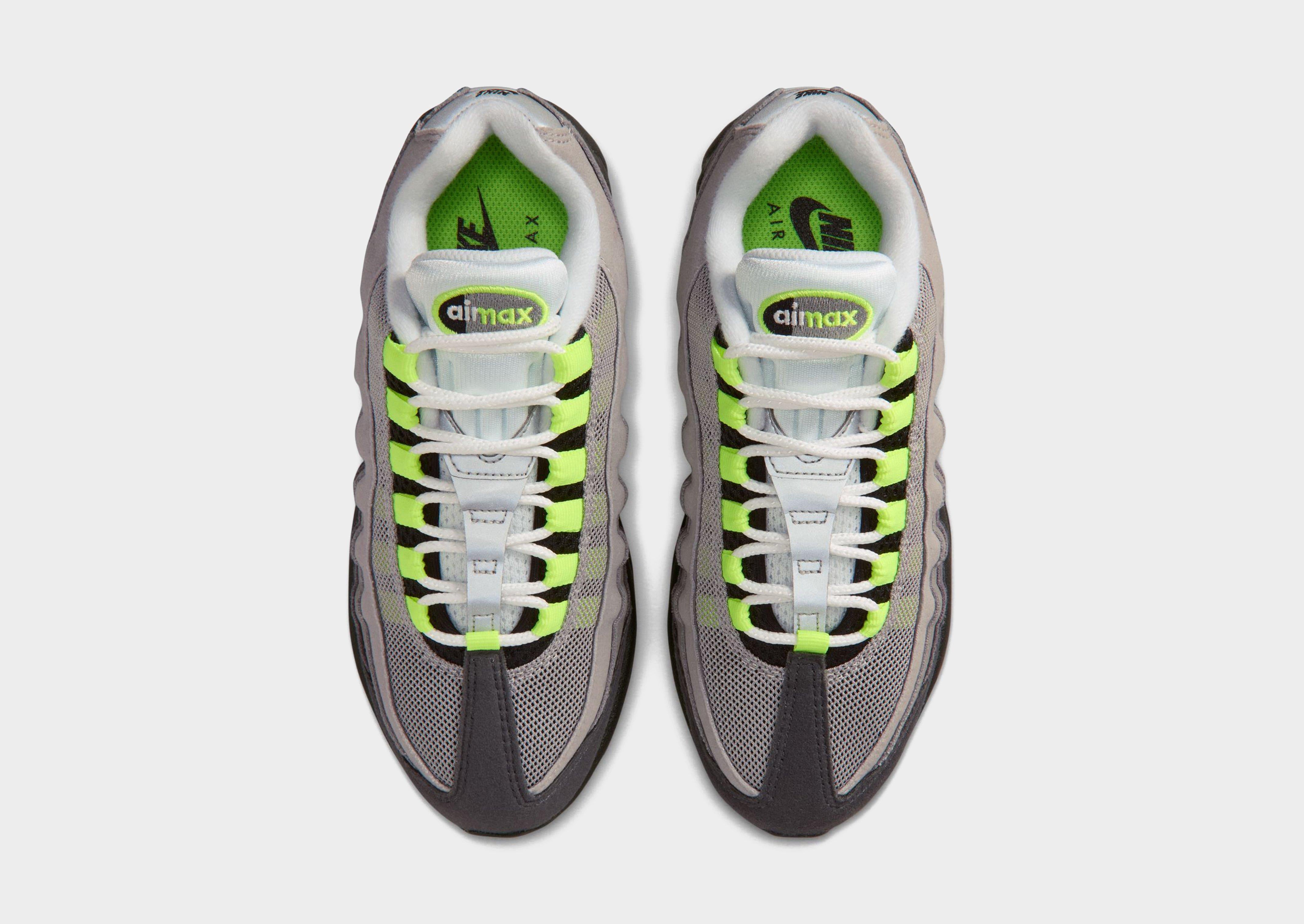 Black Nike Air Max 95 OG 'Neon' Junior's - JD Sports Singapore