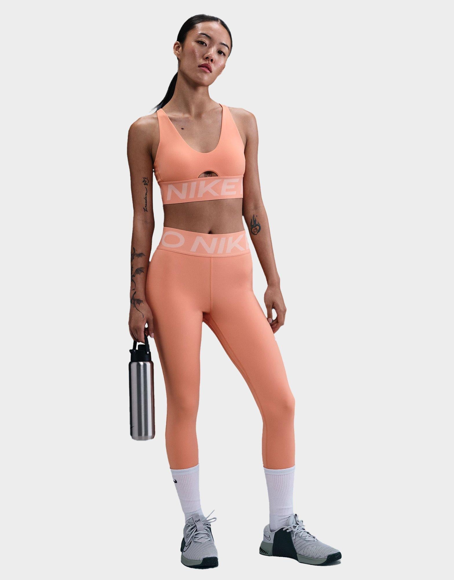 nike rose gold sports bra