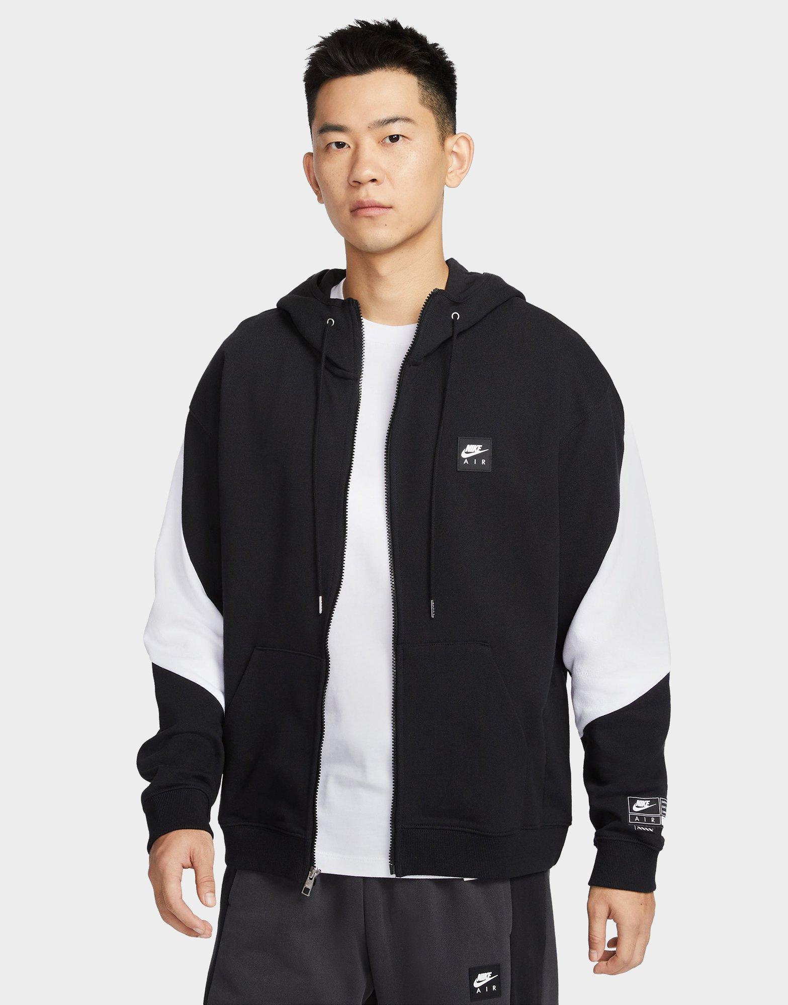 Black Nike Air Full-Zip Fleece Hoodie - JD Sports Singapore