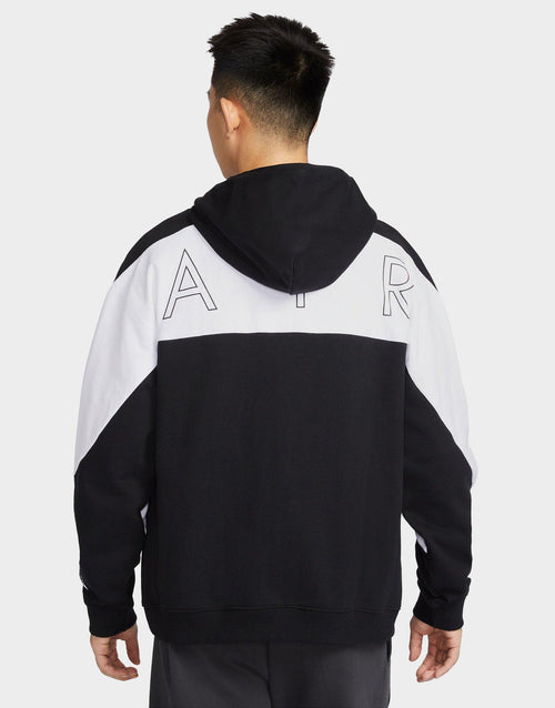 Black Nike Air Full-Zip Fleece Hoodie JD Sports Singapore