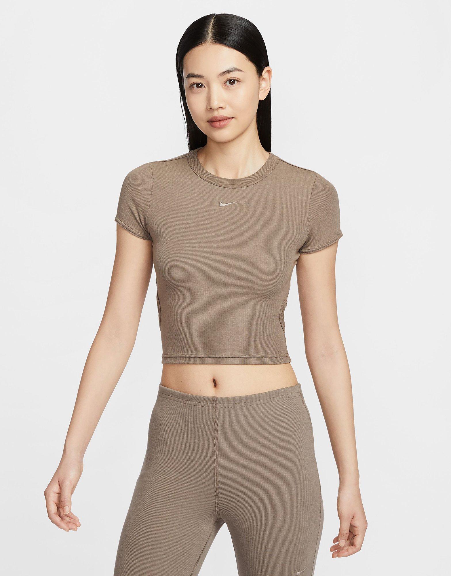 全新 Claire set tops AM1335 Nike Cosy All Over Print Women's Long-sleeve Top Green