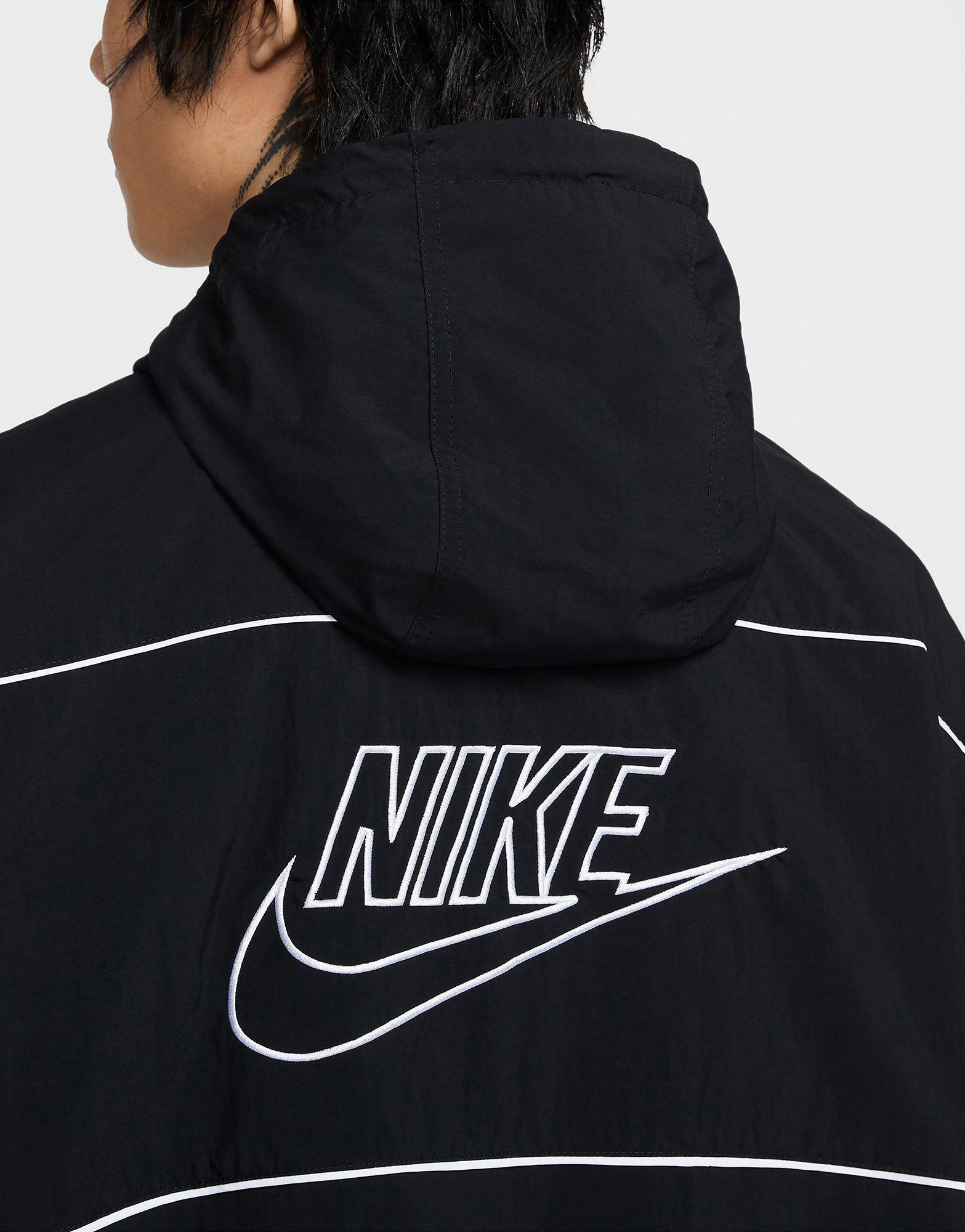 Black Nike Club Hooded Jacket - JD Sports Singapore