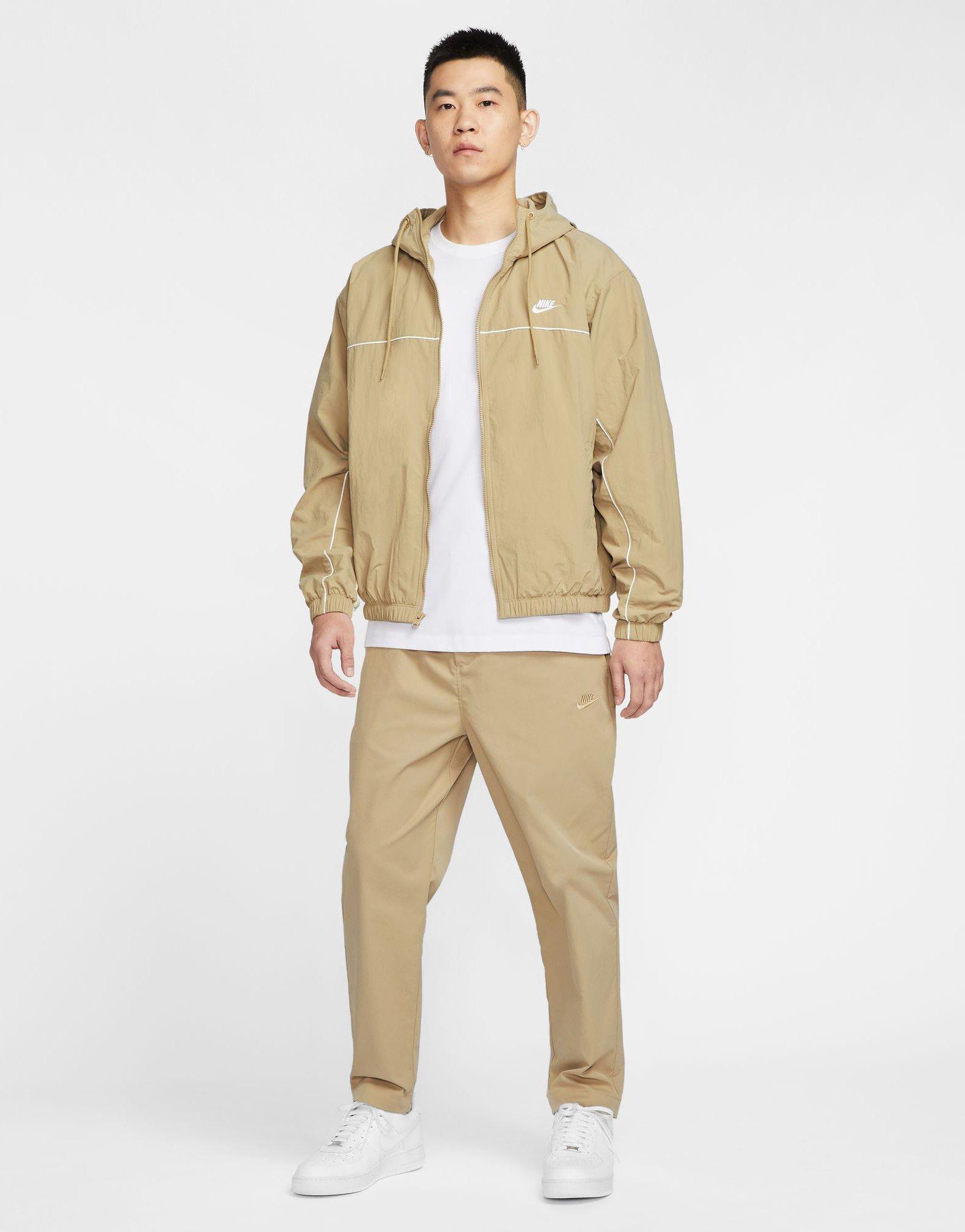 Brown Nike Club Hooded Jacket - JD Sports Singapore