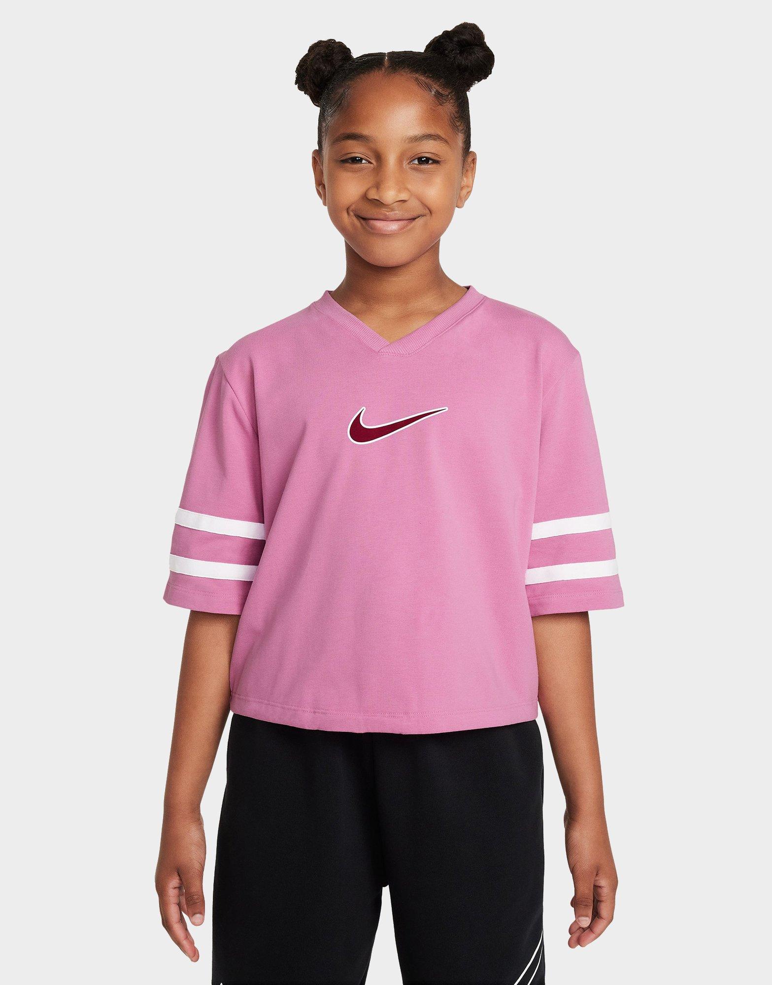 pink nike top jd