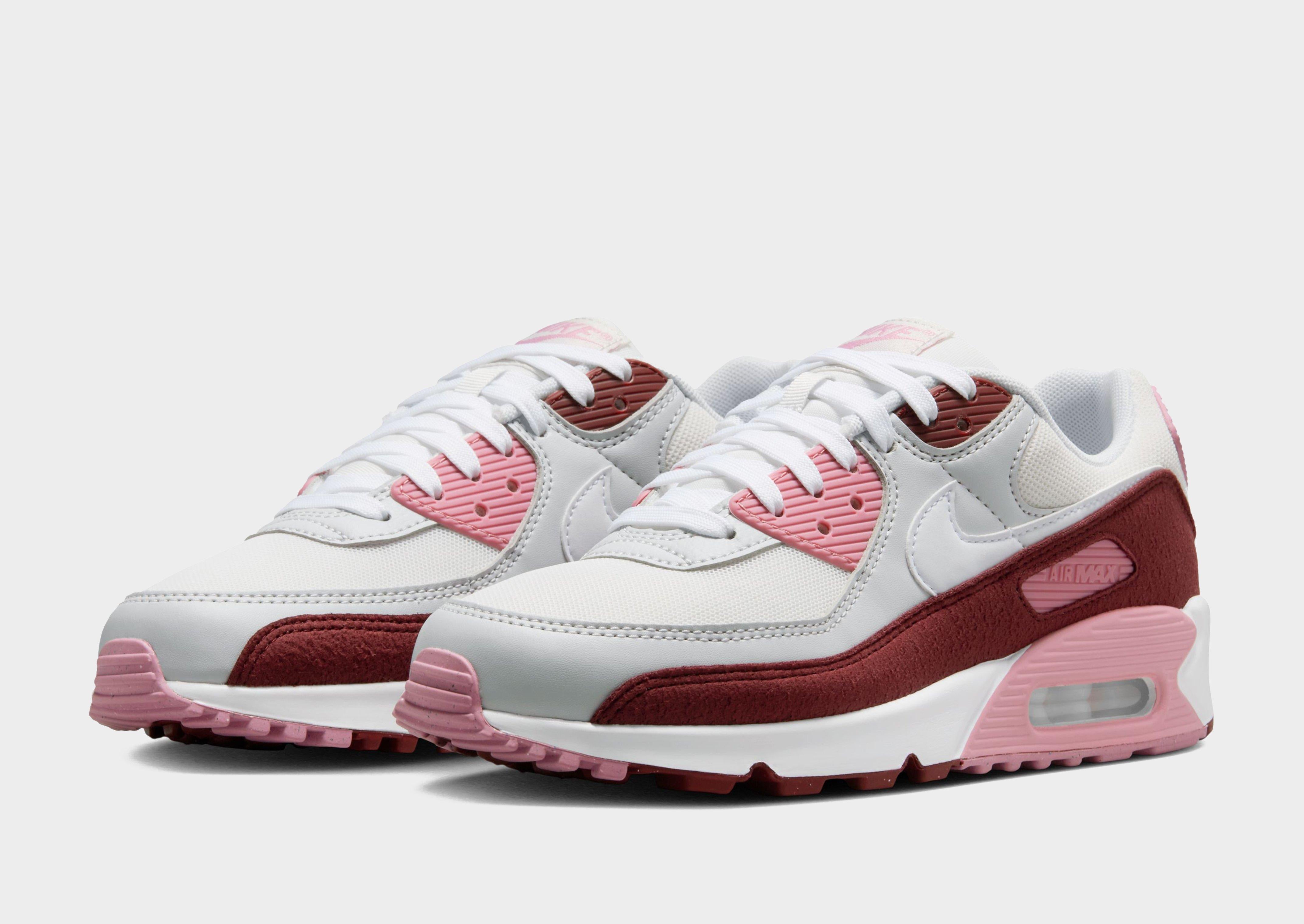 nike air max 90 platinum crimson