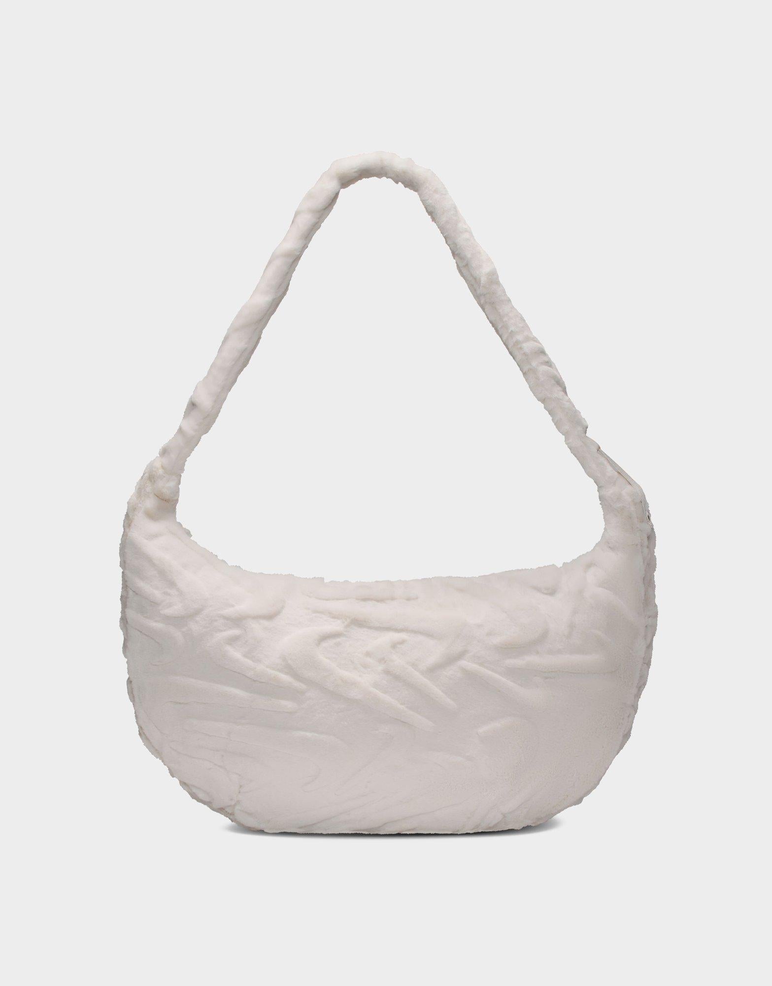 Beige Nike Sportswear Faux Fur Slouchy Bag (19L) - JD Sports Singapore