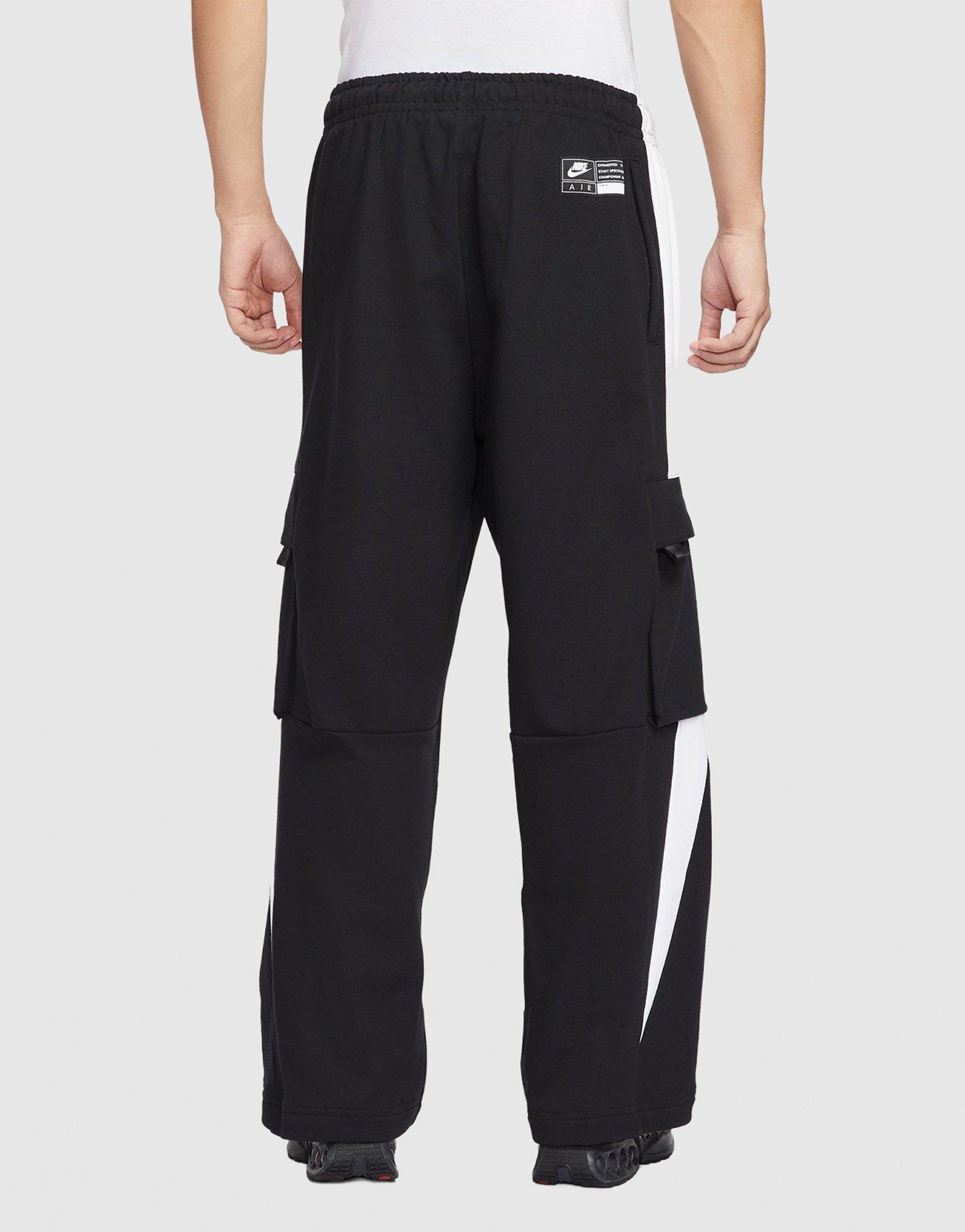 Black Nike Air Fleece Cargo Pants - JD Sports Singapore