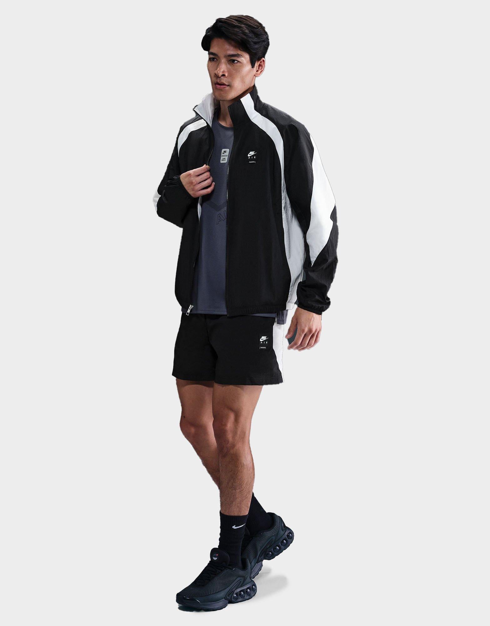 black nike windbreaker shorts