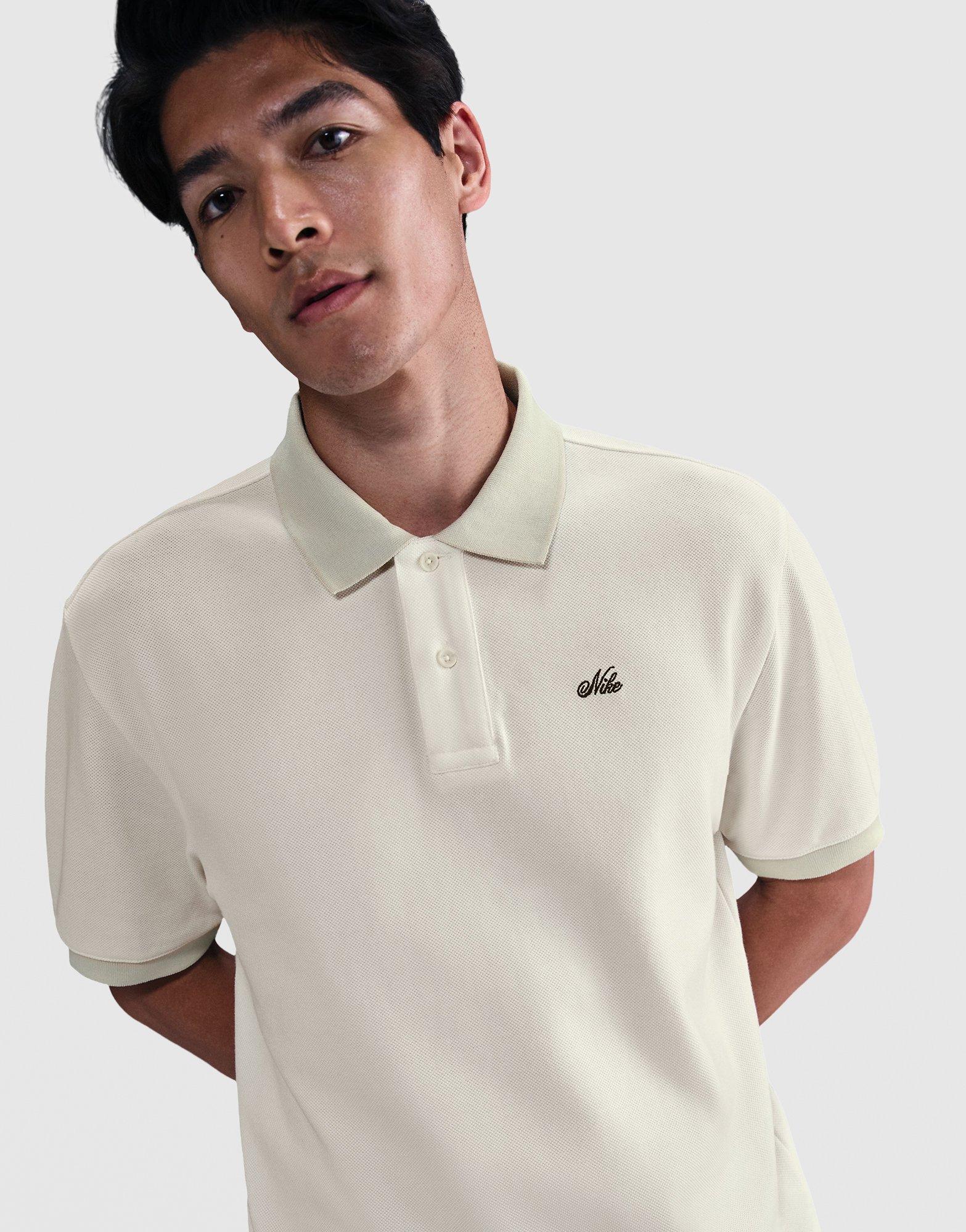 White Nike Life Heavyweight Polo - JD Sports Singapore